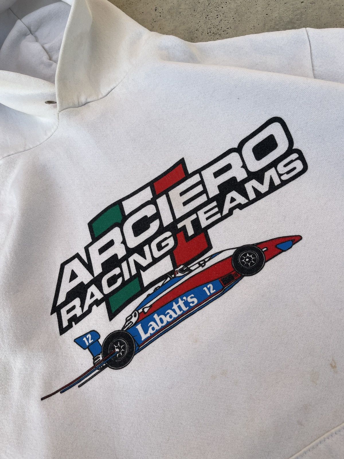 Jerzees Vintage Jerzees Arciero Racing Teams Pullover Hoodie Size US L / EU 52-54 / 3 - 6 Thumbnail