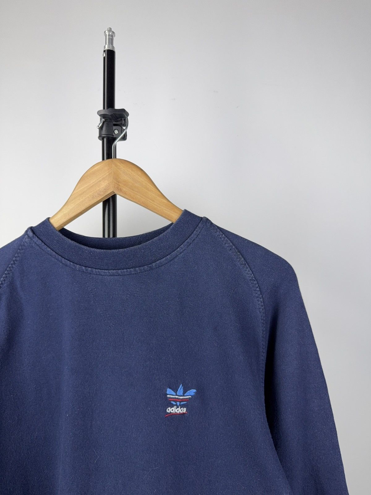 Adidas × Vintage Vintage 80s Adidas Basic Logo Rare Sweatshirt Size US M / EU 48-50 / 2 - 2 Thumbnail