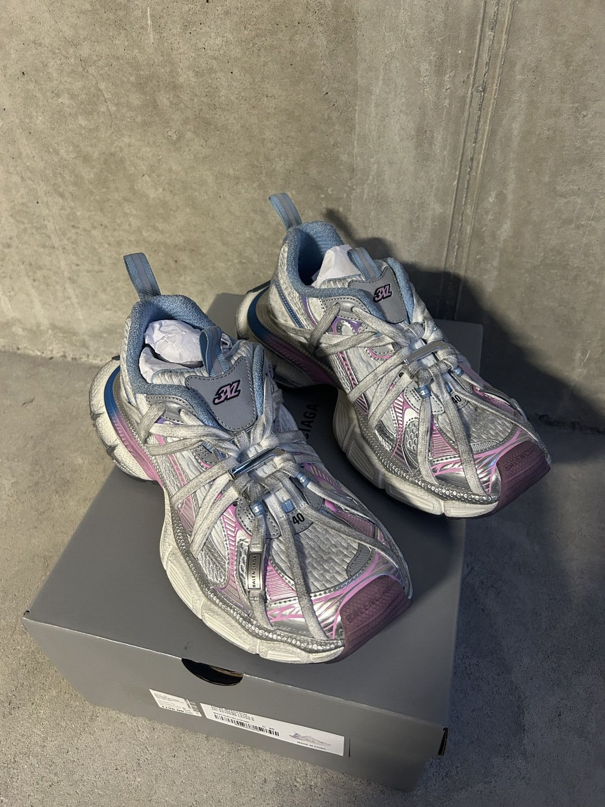Balenciaga Balenciaga 3 XL Extreme Lace sneakers Size US 8 / EU 41 - 5 Thumbnail