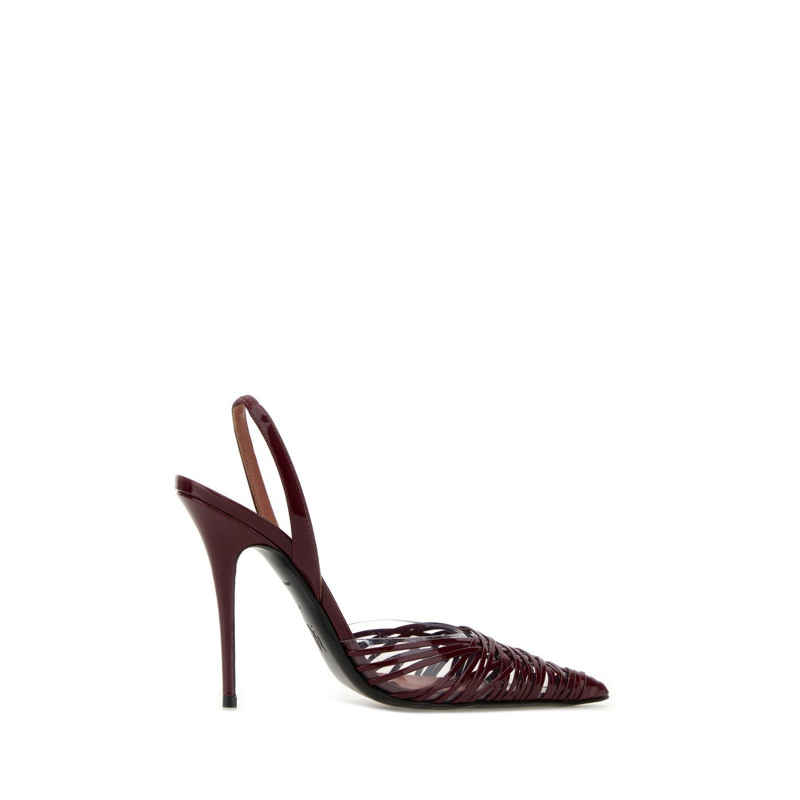 AMINA MUADDI Lori 90 Red Slingback Pumps New & Authentic (Wo