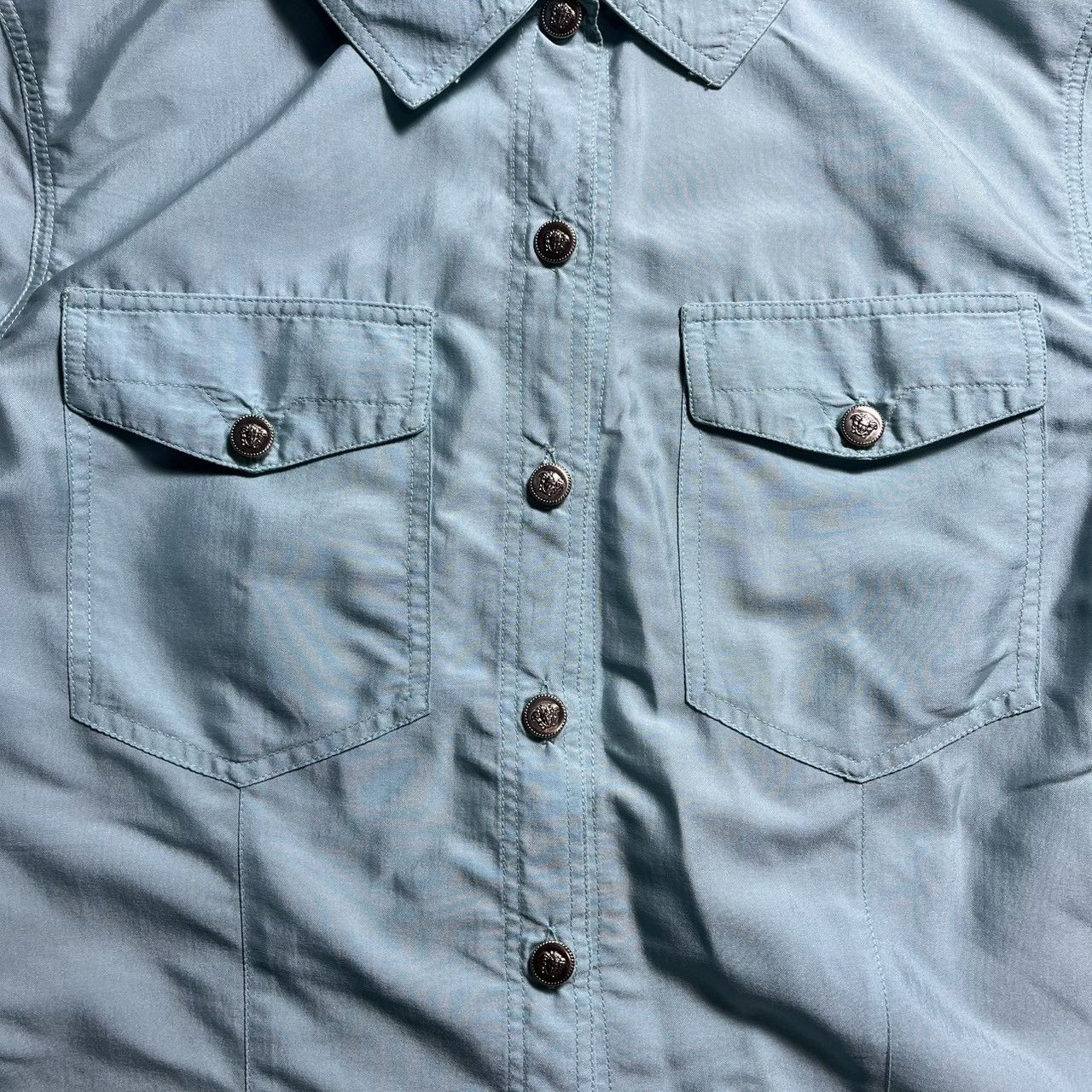 Versace × Versace Jeans Couture × Versus Versace Jeans Couture Blue Shirt Size US M / EU 48-50 / 2 - 3 Thumbnail