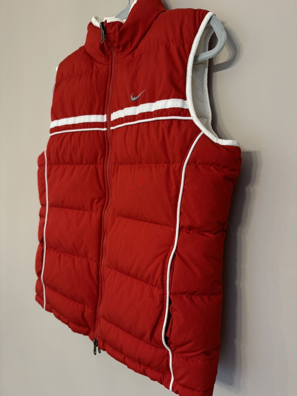 Nike Nike vest 90s women’s down puffer 2 in 1 reversible red Size L / US 10 / IT 46 - 2 Thumbnail