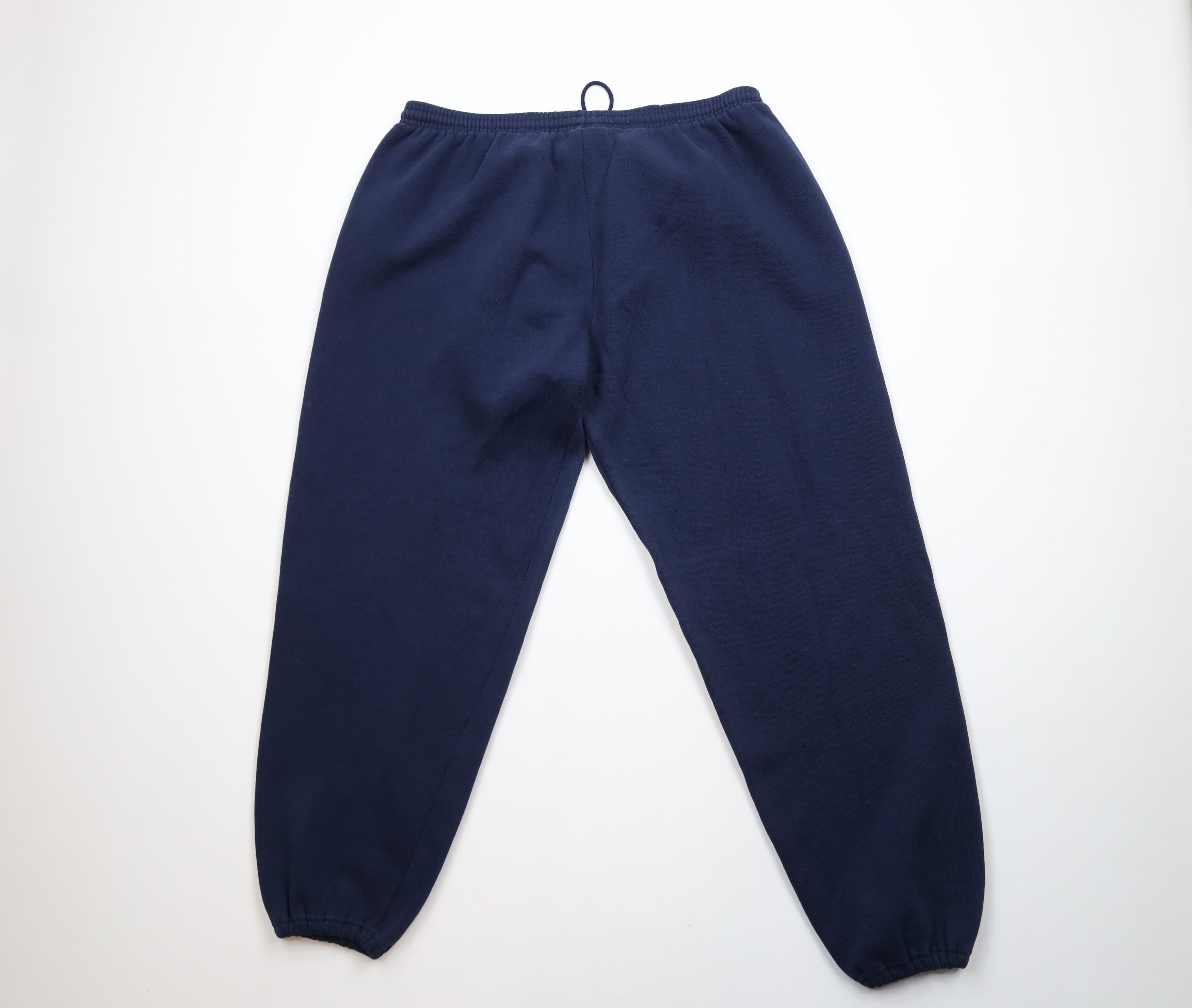 Vintage Vintage 90s Streetwear Cuffed Sweatpants Joggers Blue USA Size US 38 / EU 54 - 8 Thumbnail