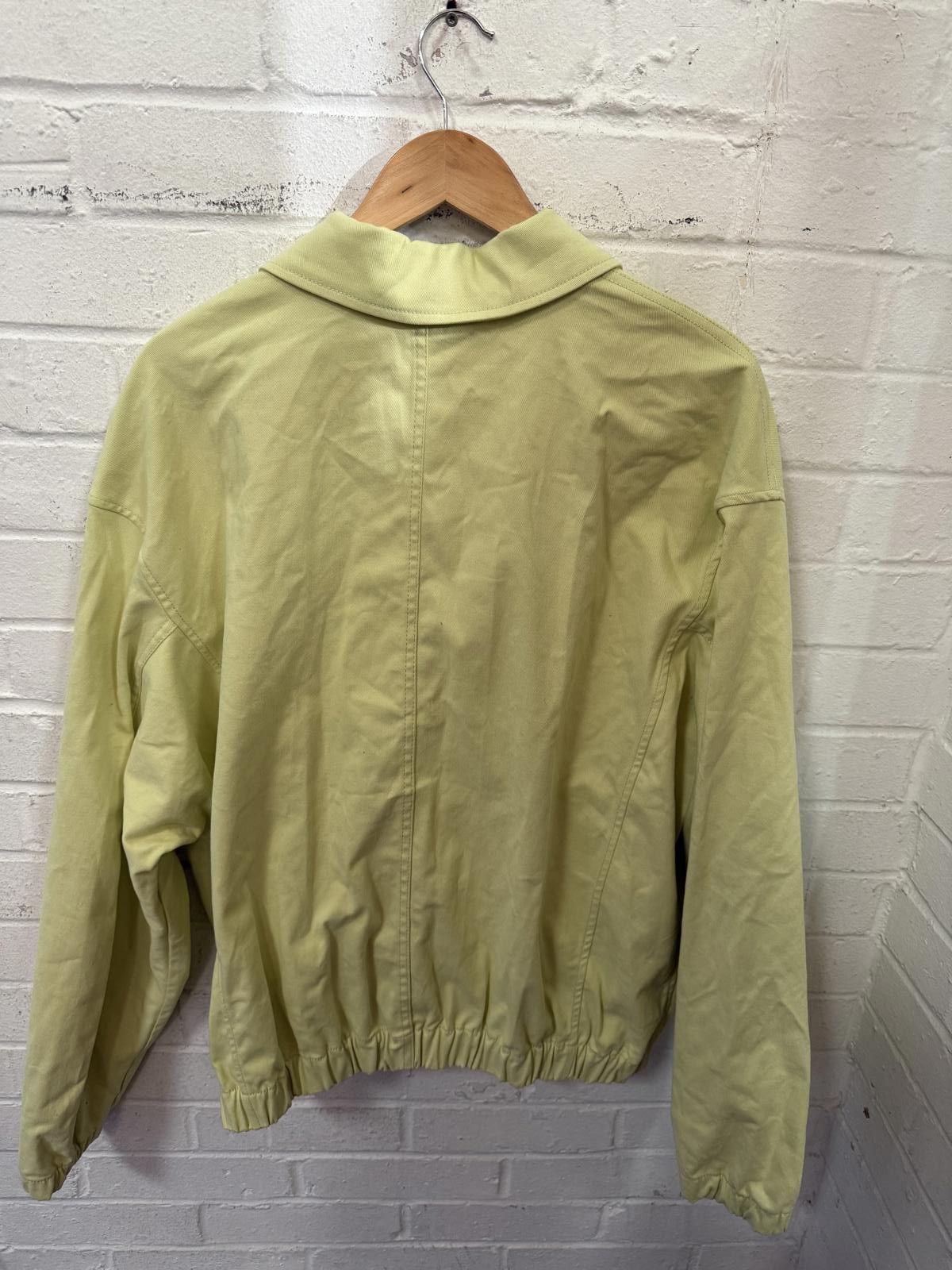 Zara Zara Light Yellow Jacket with Front Pockets Size XL / US 12-14 / IT 48-50 - 4 Thumbnail