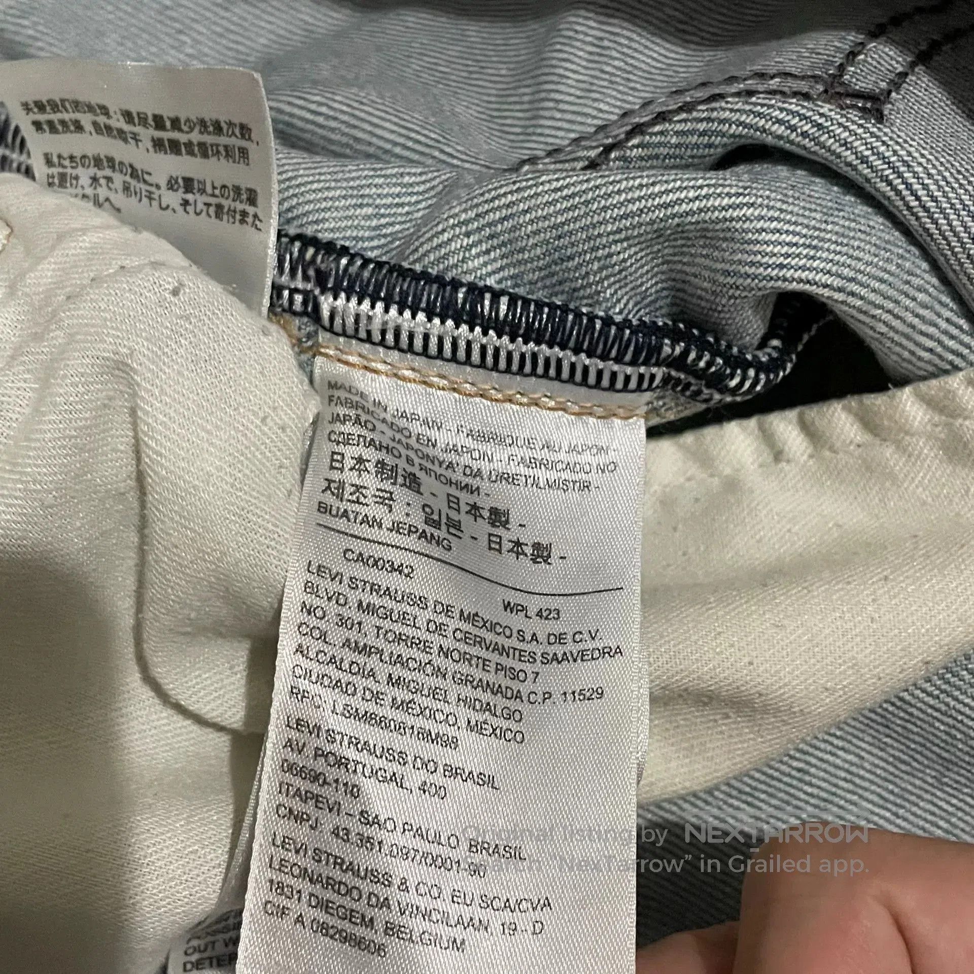 Levi's LEVI'S 502 Ice Blue Distressed Jeans. Size US 34 / EU 50 - 8 Thumbnail