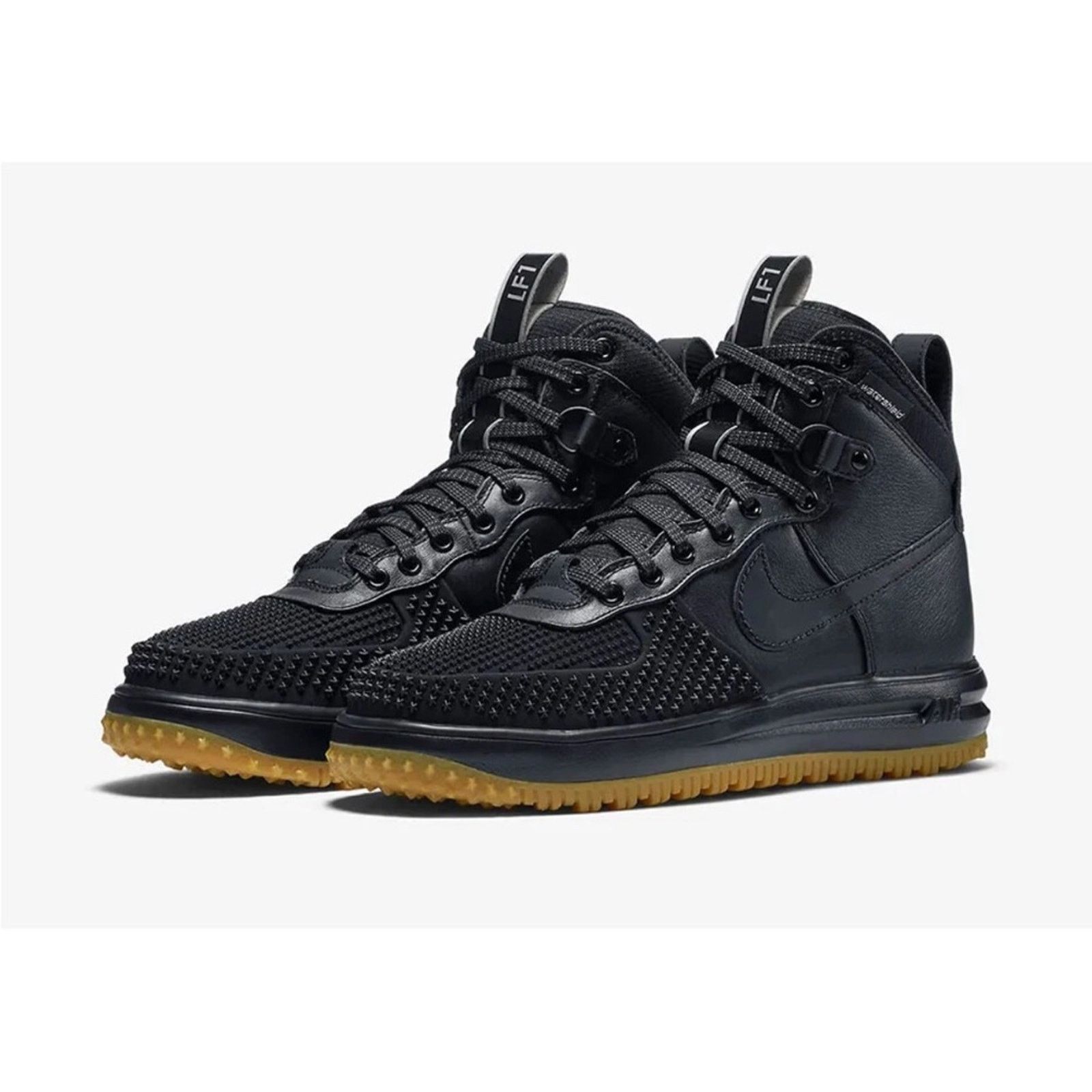 Nike Nike Lunar Force 1 Duckboot Black Boots Waterproof Mens NWOB Size US 9 / EU 42 - 1 Thumbnail
