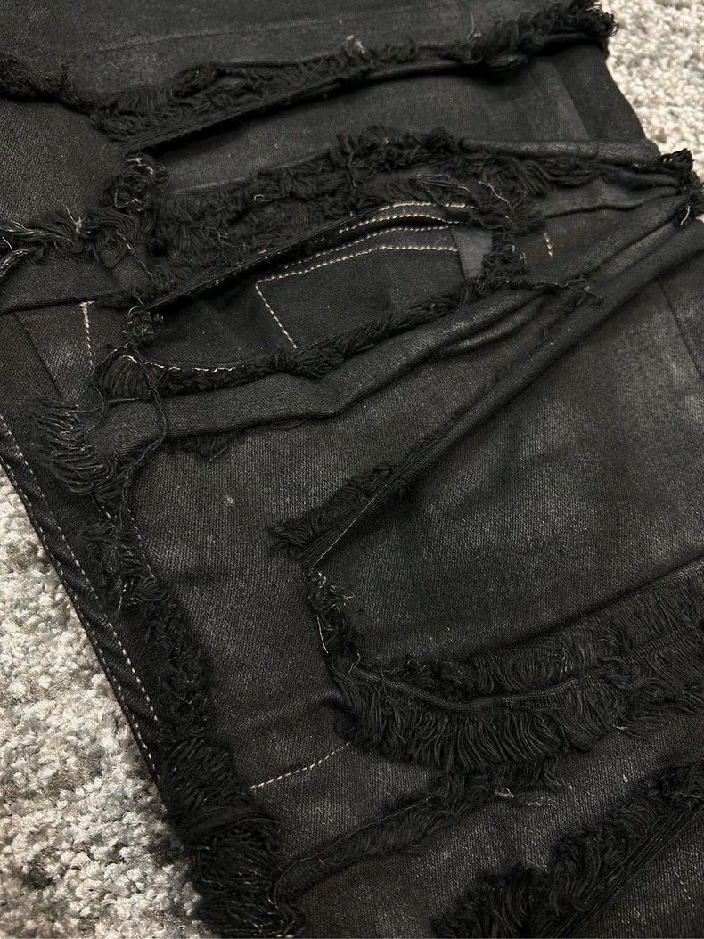 Rick Owens Rick Owens Erosion knife cuts wax surface to make worn trou Size US 34 / EU 50 - 4 Thumbnail
