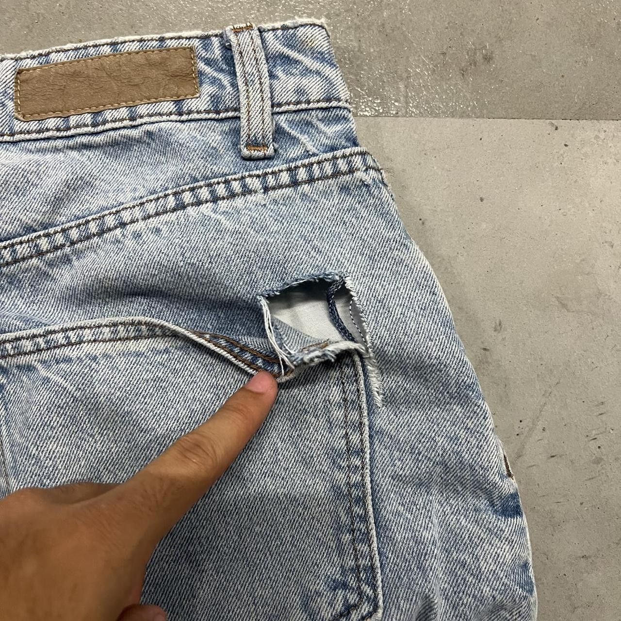 Japanese Brand × Vintage Vintage Y2K/2000s Baggy Wideleg Light wash denim jeans! Size US 28 / EU 44 - 7 Thumbnail