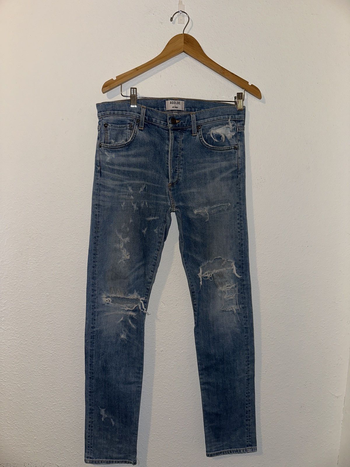 A$AP Rocky × Agolde AGOLDE x Asap Ferg Selvedge Jeans Size US 31 - 1 Thumbnail