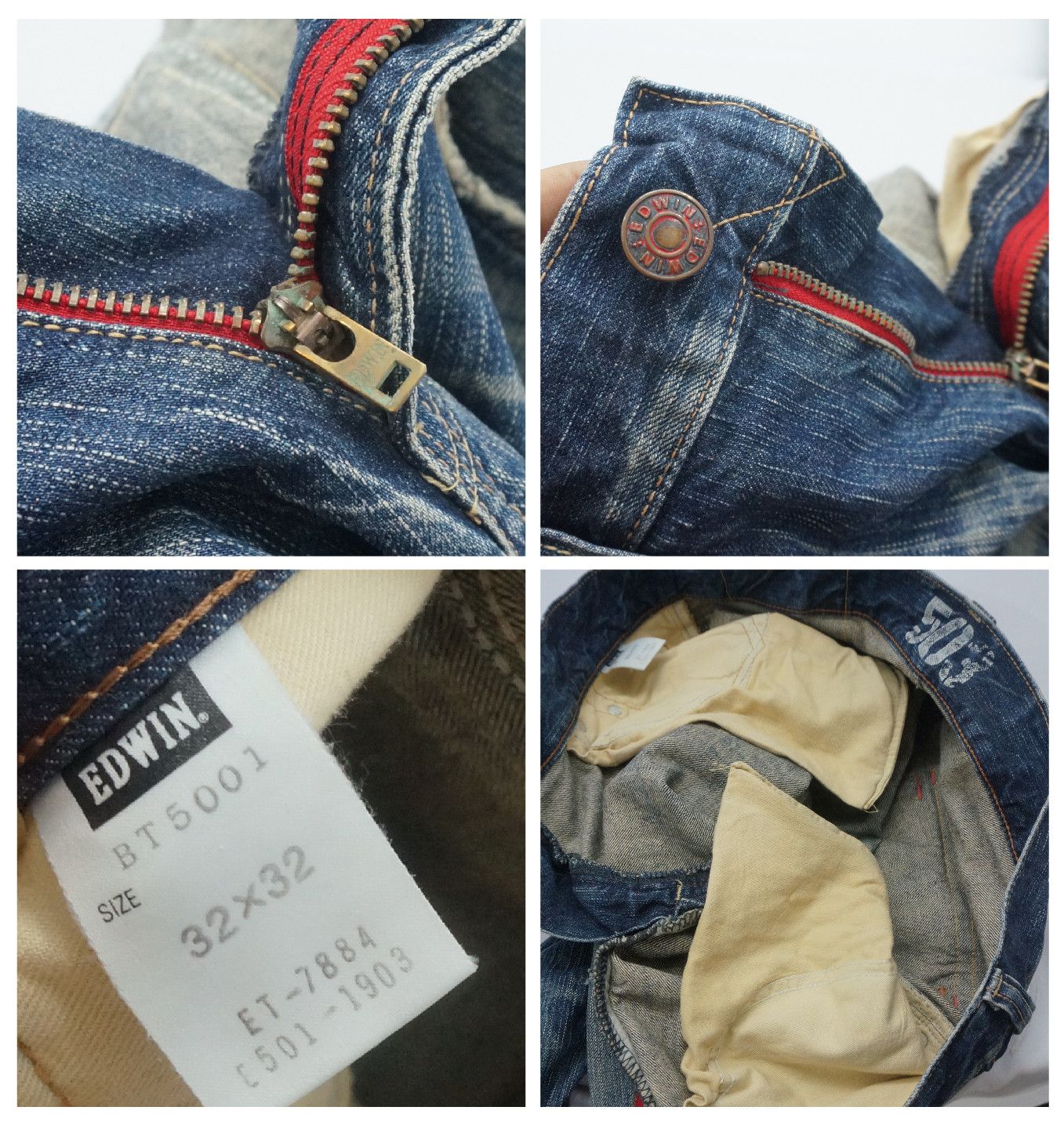 Japanese Brand 🔥 Flared EDWIN 503 Rusty Vintage Size 34 Size US 34 / EU 50 - 15 Thumbnail