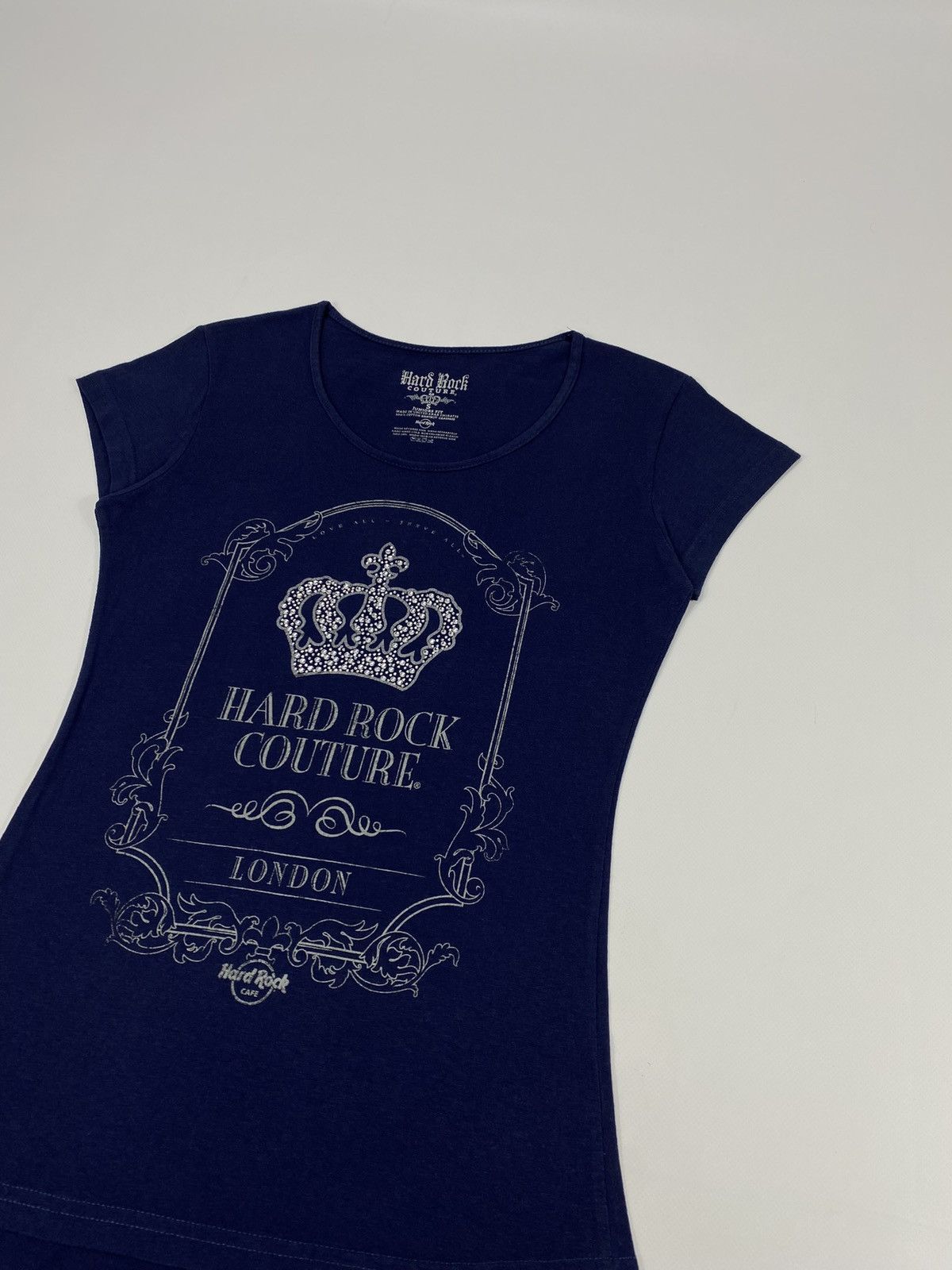 Hard Rock Cafe LASTDROP🔥Y2K Hard Rock Cafe Couture London Crown Rhinestones Size S / US 4 / IT 40 - 3 Thumbnail