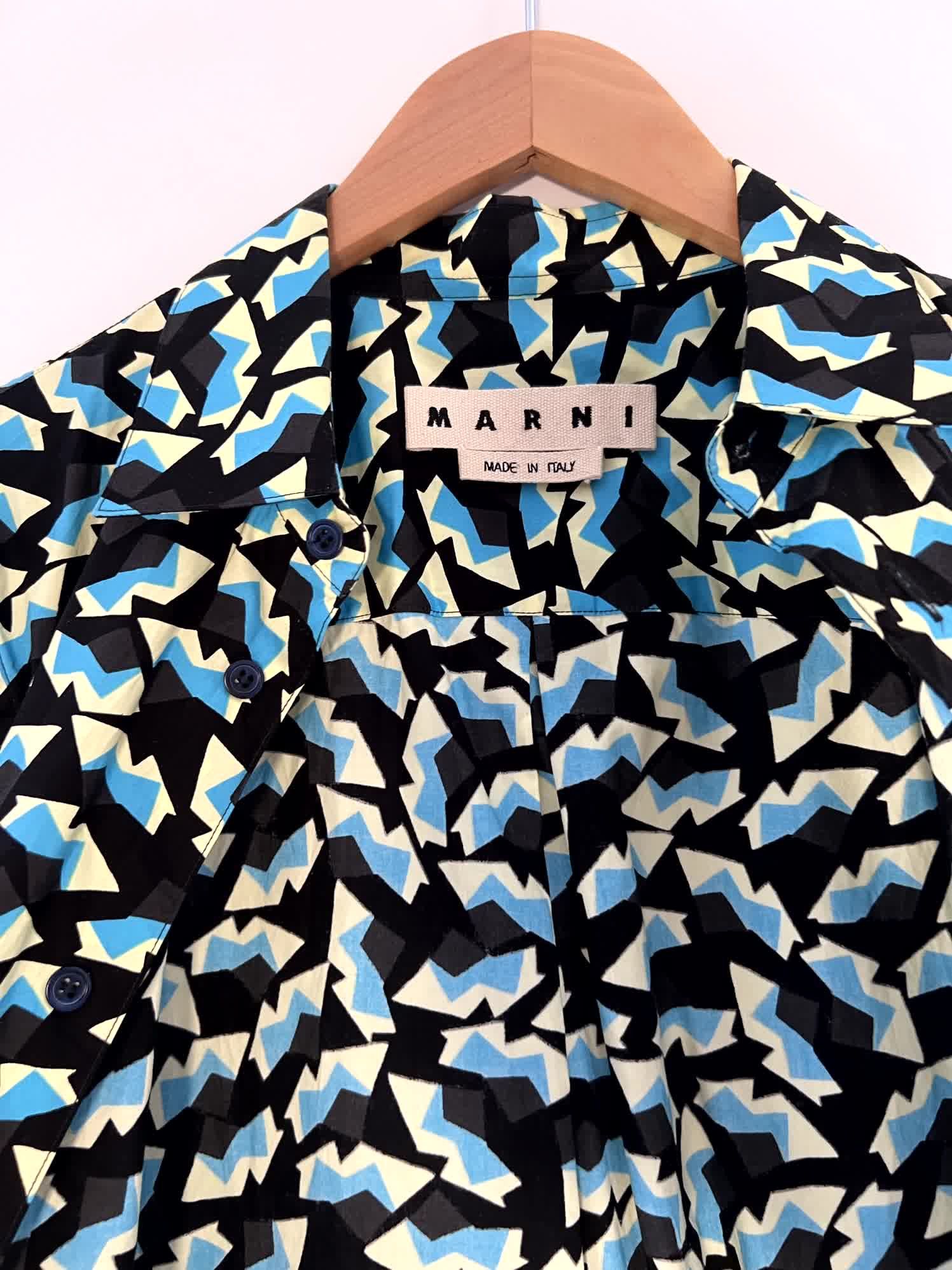Marni Vibrant Abstract Print Button-Up Collared Shirt Size US M / EU 48-50 / 2 - 4 Thumbnail