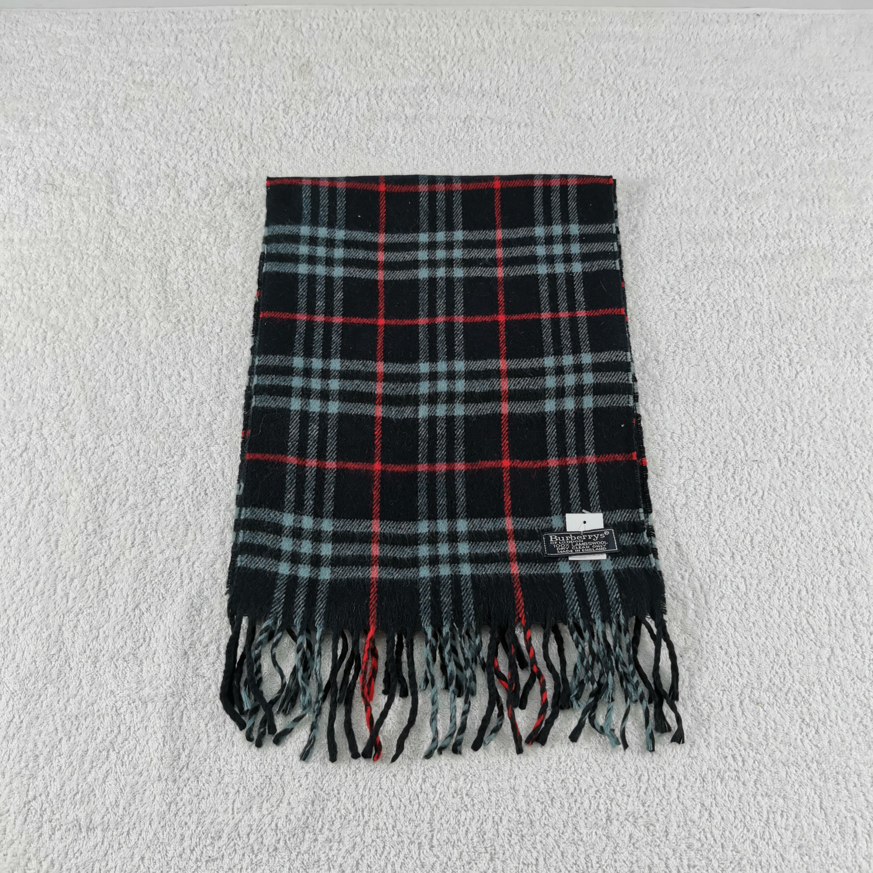 Burberry Vintage Burberry Scarf Muffler Wool Cashmere Scarves Size ONE SIZE - 2 Thumbnail