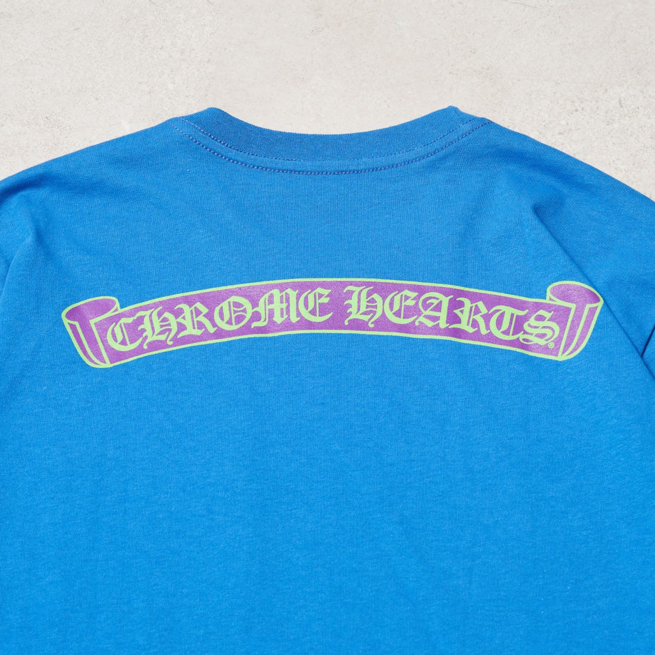 Chrome Hearts CHROME HEARTS Scroll Tee BLUE Size US M / EU 48-50 / 2 - 3 Thumbnail