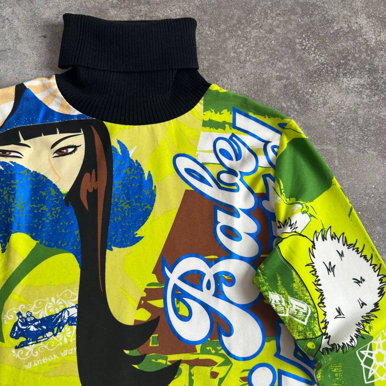 Custo Barcelona × Japanese Brand Custo Barcelona Y2K Vintage Lady Printed Long Sleeve Top Size L / US 10 / IT 46 - 4 Thumbnail