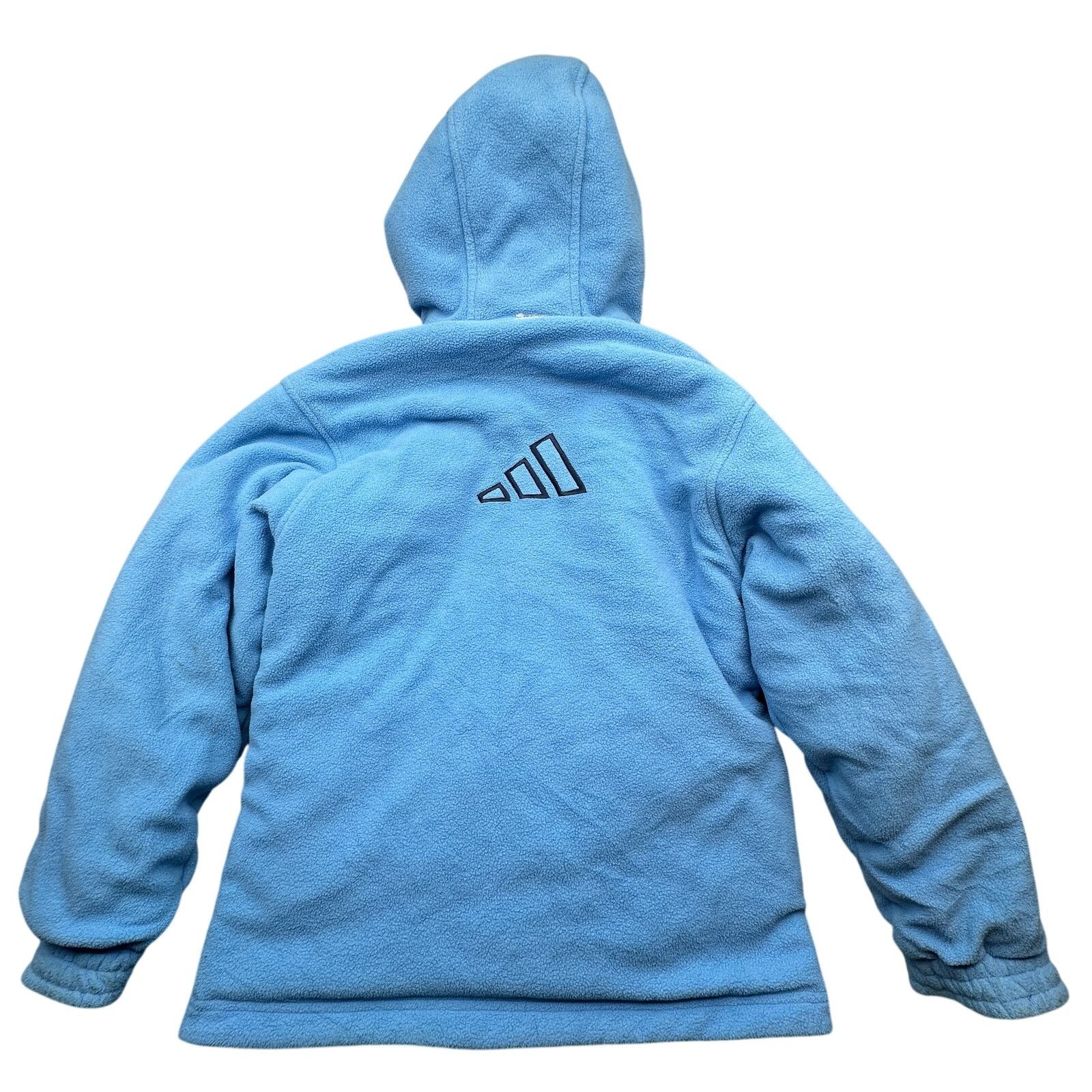 Adidas Vintage Adidas Fleece Reversible Hooded Jacket Womens Medium Size M / US 6-8 / IT 42-44 - 4 Thumbnail