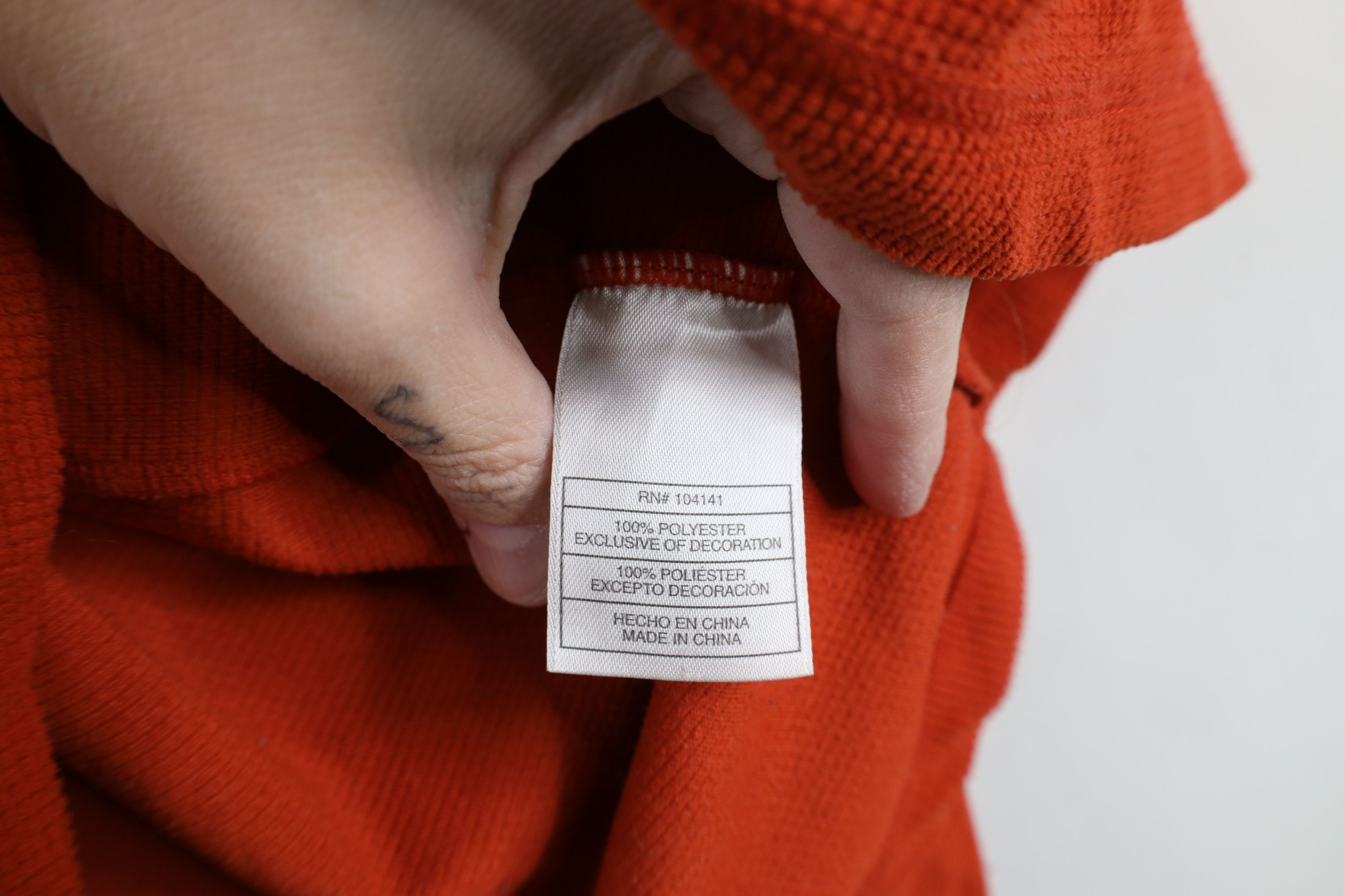 Nike Vintage Nike ACG Mini Swoosh Thermal Fleece Sweater Orange Size US S / EU 44-46 / 1 - 9 Thumbnail