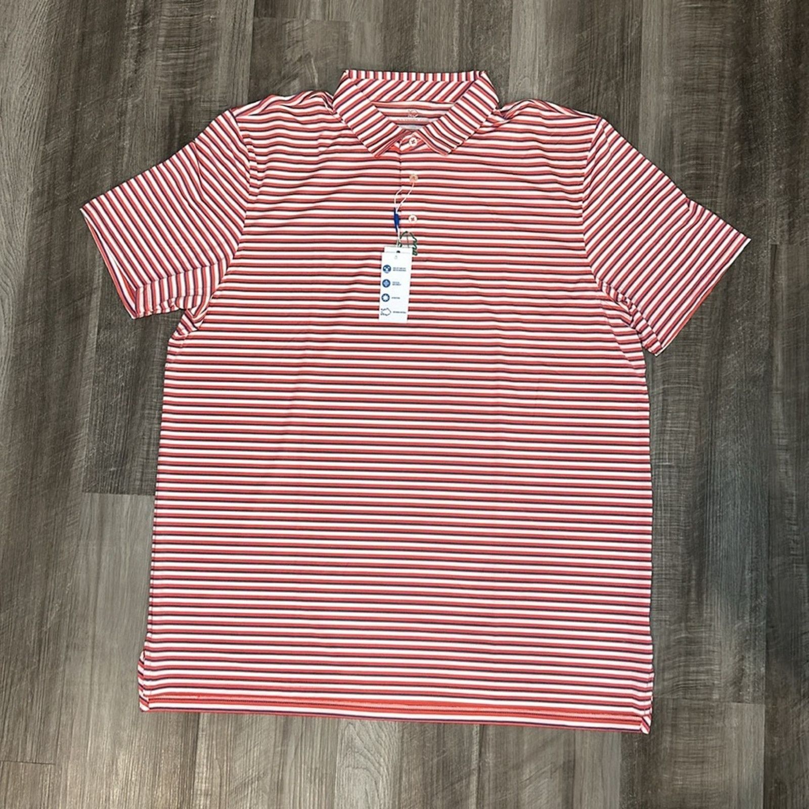 Southern Tide Southern Tide Driver Gulf Stripe Polo - 2XL Size US XXL / EU 58 / 5 - 2 Thumbnail