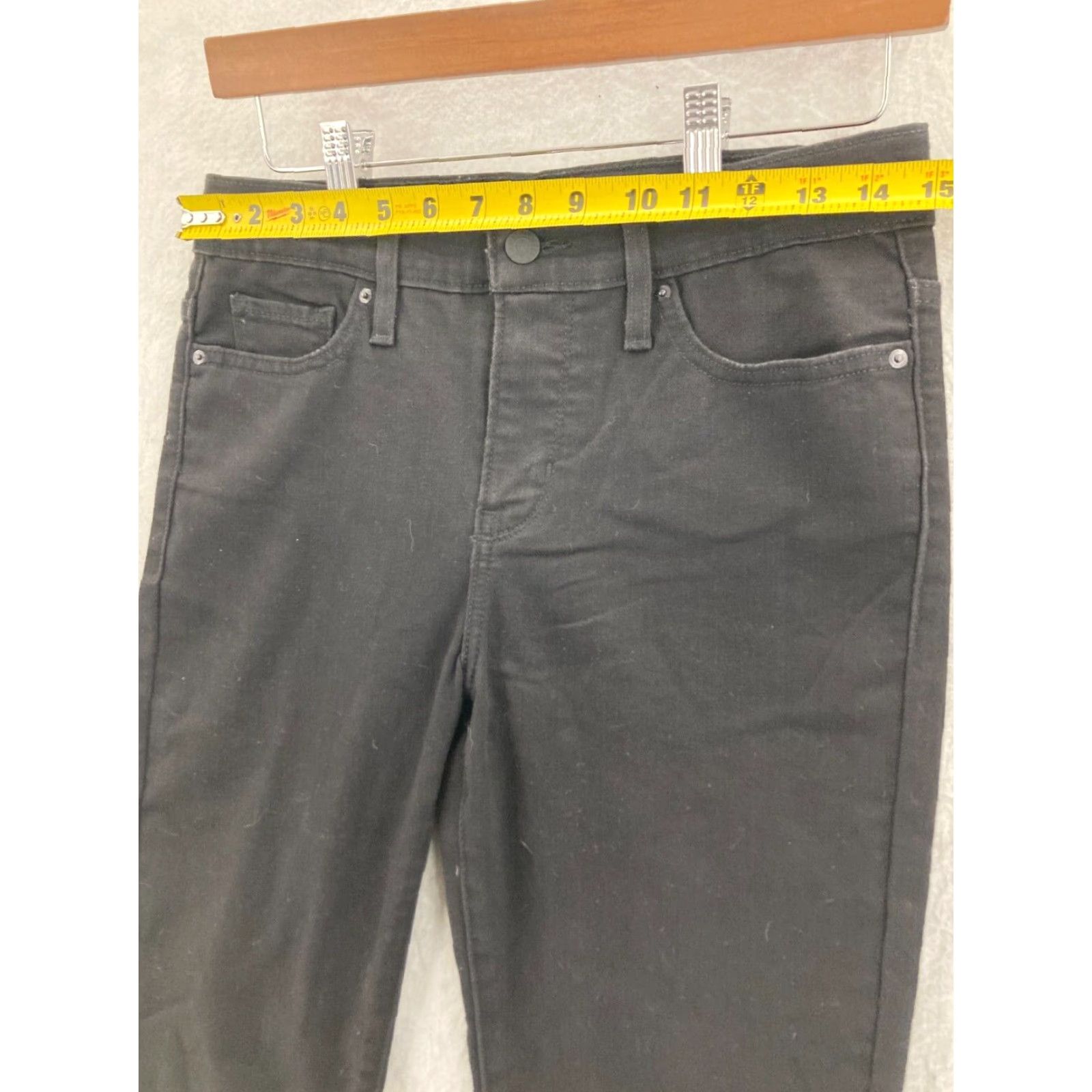 Levi's LEVI'S Levi Strauss Jeans Womens Skinny 30x29 Black Denim Stretch Mid Rise 5-Pocket Regular Clothing Men? Size 30" / US 8 / IT 44 - 2 Thumbnail