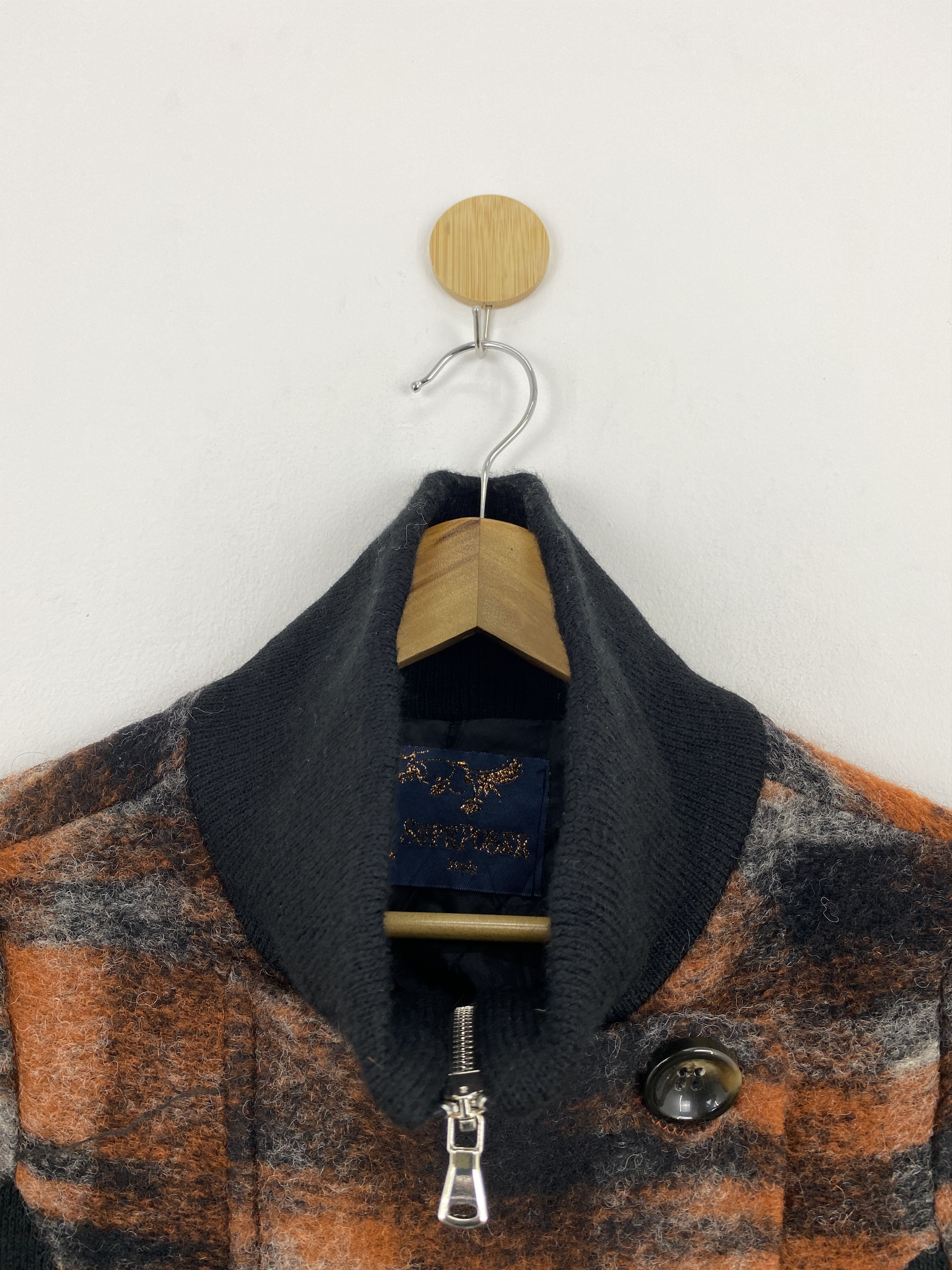Vintage Vintage Italian Designer Wool Long Jacket J1721 Size US S / EU 44-46 / 1 - 8 Thumbnail