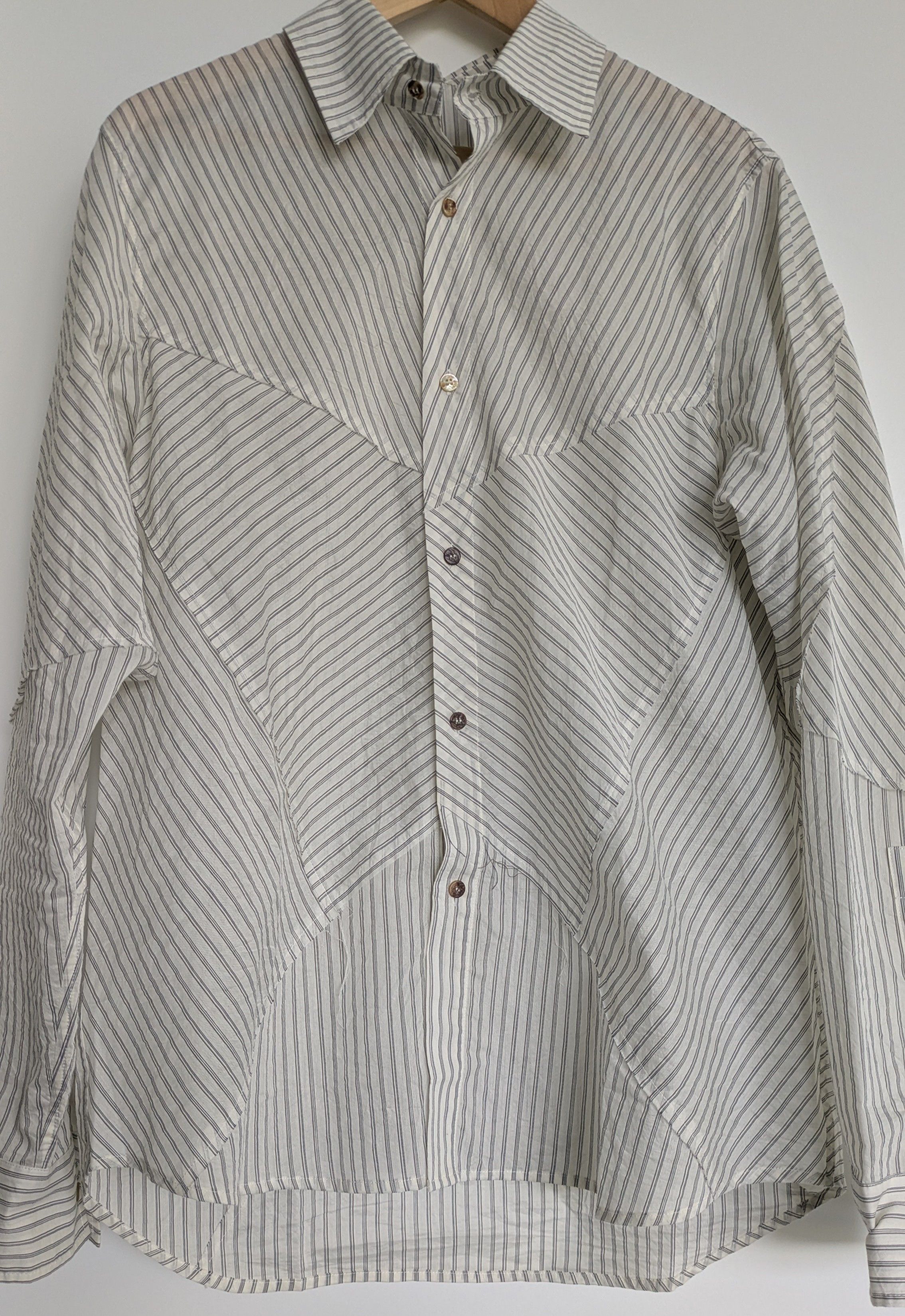 Archivio J.M. Ribot Archivio JM ribot worker shirt in deep blue
