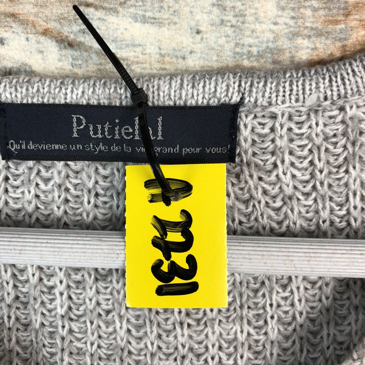 Homespun Knitwear × Japanese Brand Putietal Grey vintage Knitwear #A2231 Size US M / EU 48-50 / 2 - 9 Thumbnail