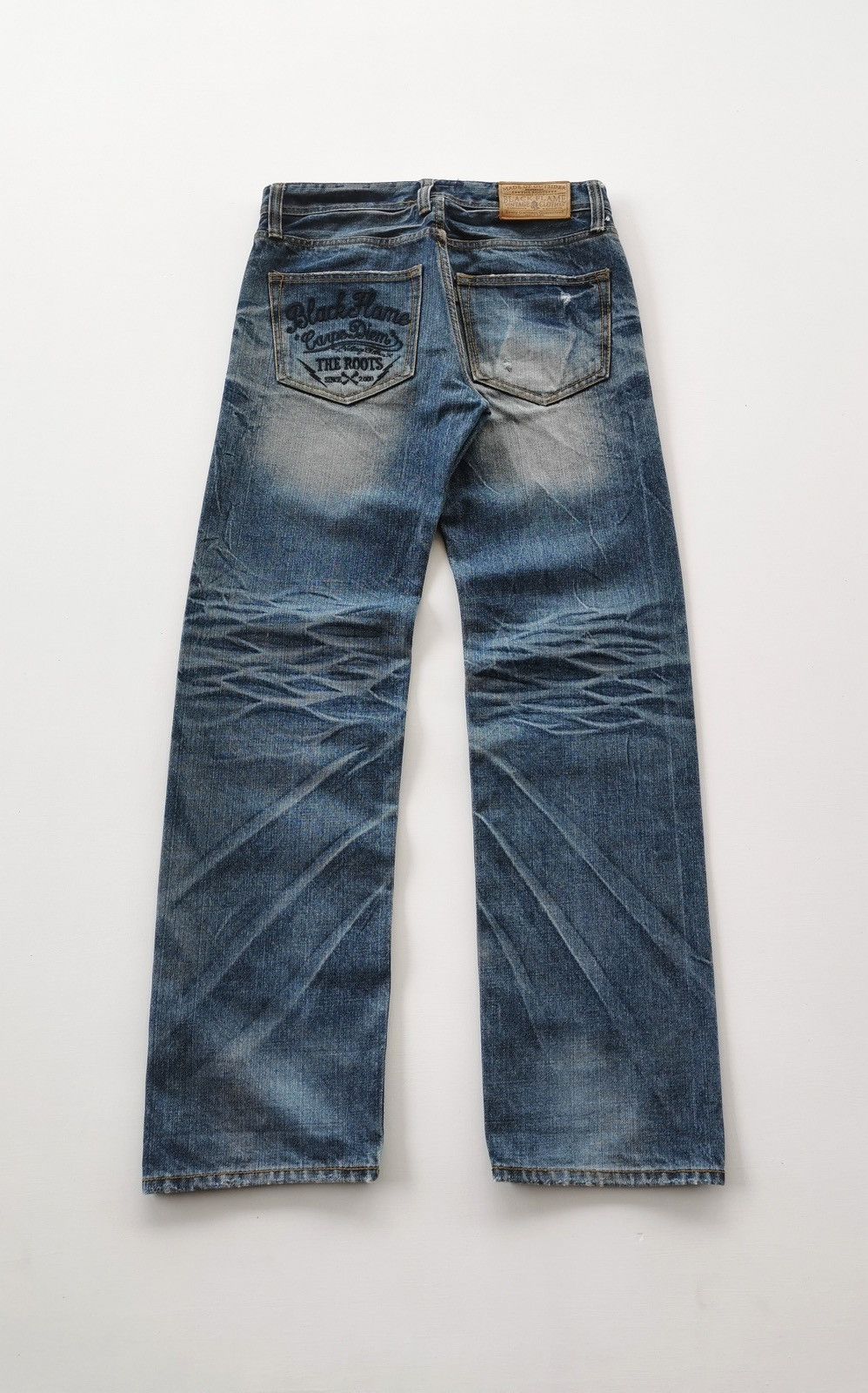 Kapital Black Flame Carpe Diem Selvedge Denim Jeans Size US 32 / EU 48 - 8 Thumbnail