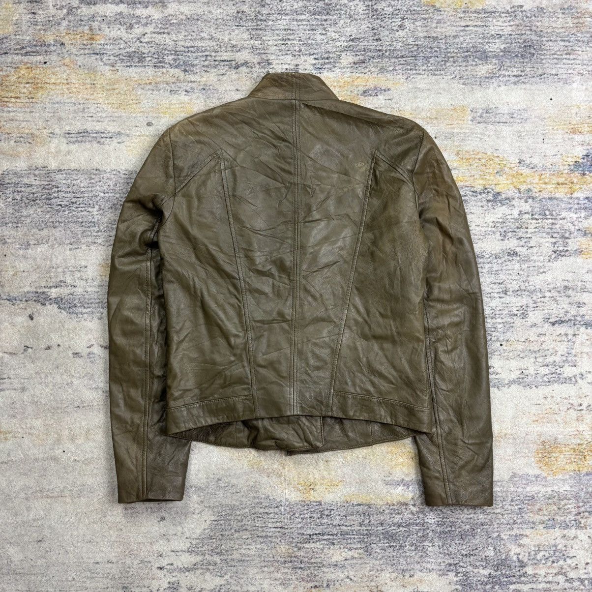 Helmut Lang Helmut lang assymetrical leather jacket Size S / US 4 / IT 40 - 3 Thumbnail
