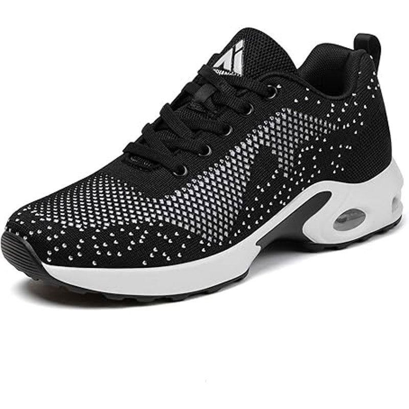 Other Mishansha Women's Size 7 Black White Air Cushion Sneakers Size US 7 / IT 37 - 1 Thumbnail