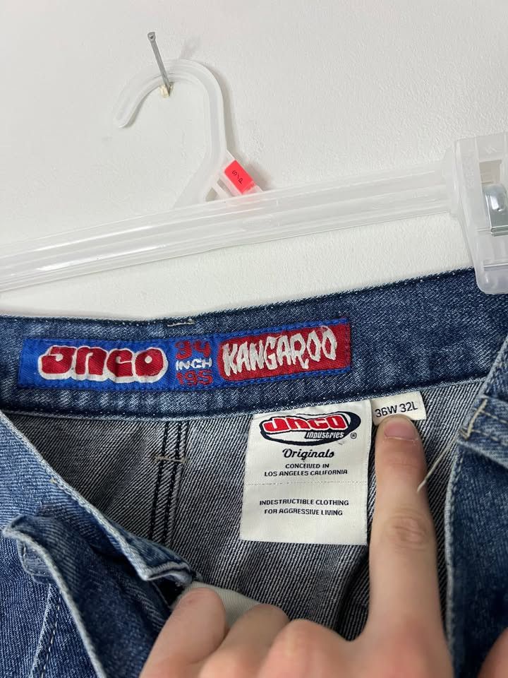JNCO Vintage JNCO Kangaroo Jeans 34" Opening Baggy Denim Size US 36 / EU 52 - 4 Thumbnail