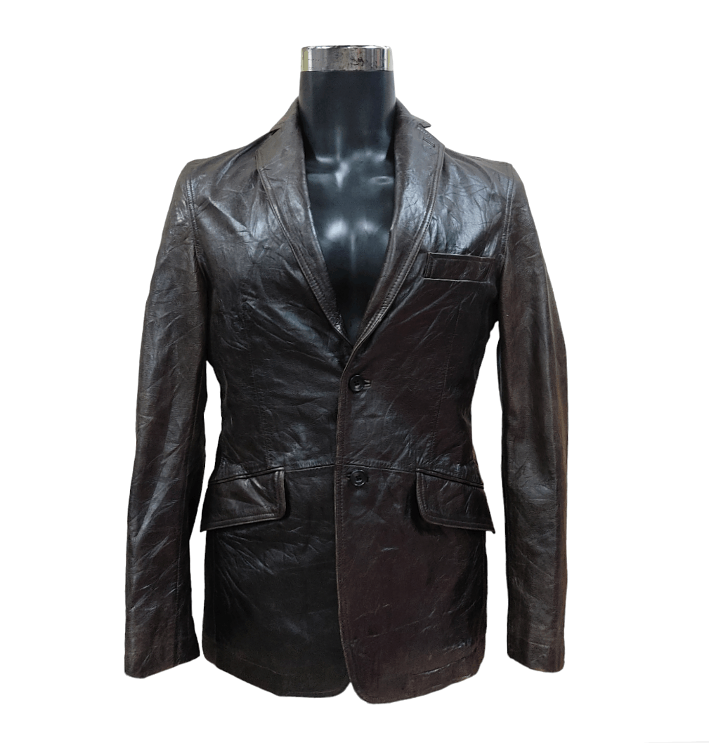 Restricted RESTRICT by ABX Cowhide Classic 2 Buttons Blazer Jacket Size US S / EU 44-46 / 1 - 1 Thumbnail