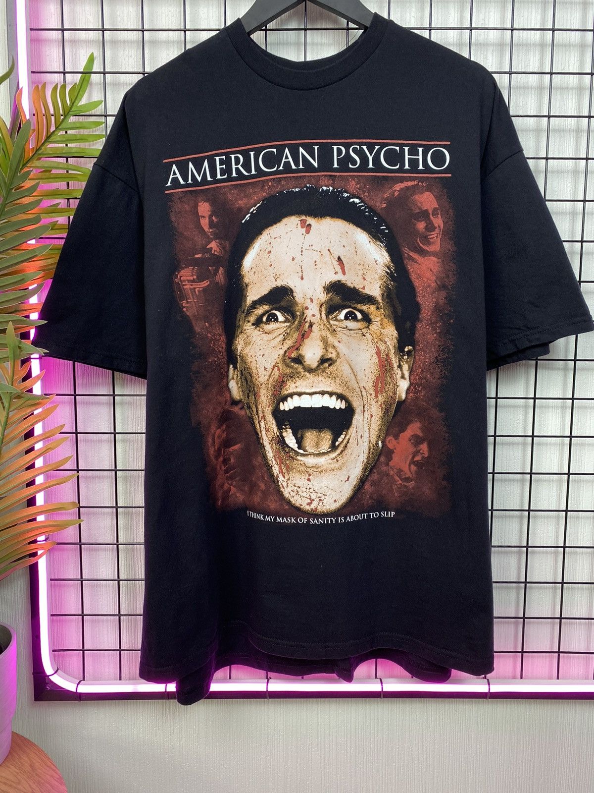 Other RARE! American Psycho Horror Movie Big Logo Christian Bale Size US XL / EU 56 / 4 - 4 Thumbnail