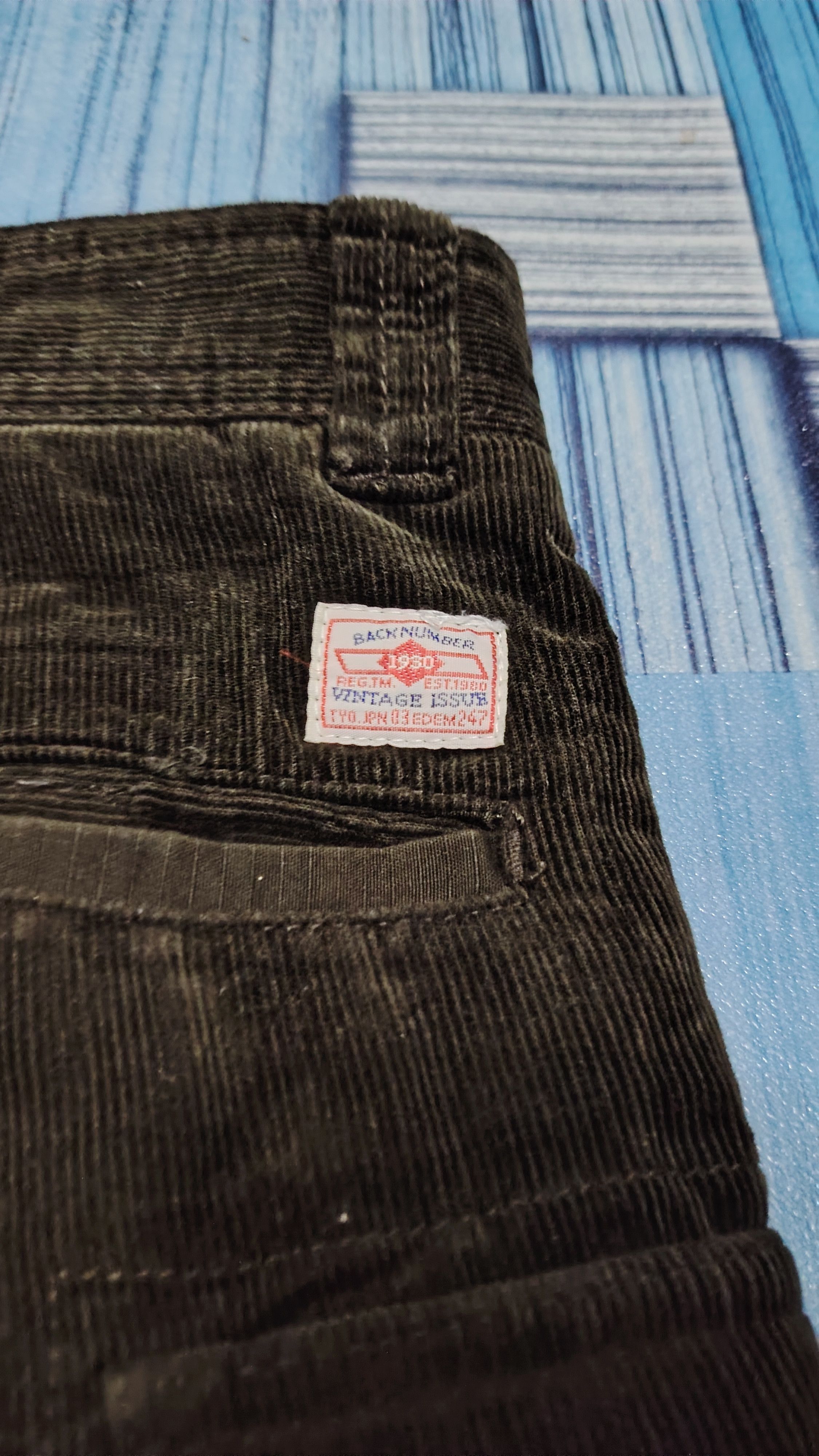 Japanese Brand Distressed corduroy back number & mfg cargo pants custom Size US 32 / EU 48 - 18 Thumbnail