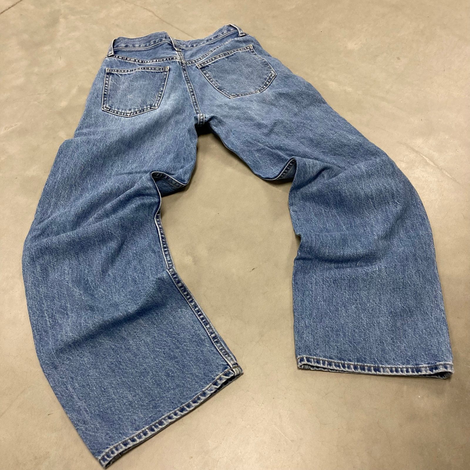 Uniqlo × Vintage Baggy Y2K Uniqlo Jeans 24x28 Size US 26 / EU 42 - 2 Thumbnail