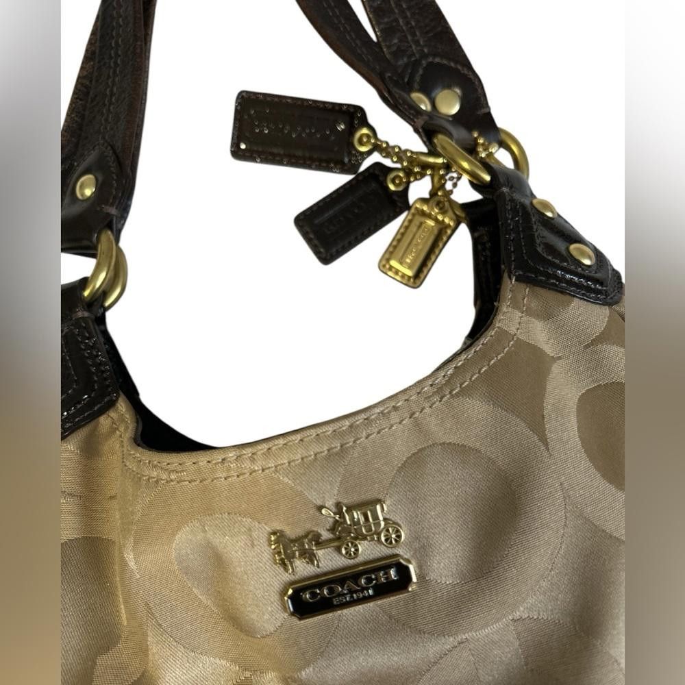 Coach Coach Signature C Beige & Brown Leather Hobo Bag Size ONE SIZE - 2 Thumbnail