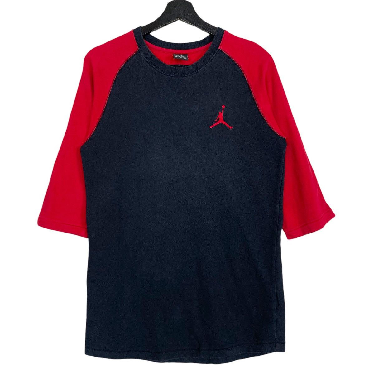 Vintage Air Jordan Tshirt Embroidered Logo 3q Tshirt Tee