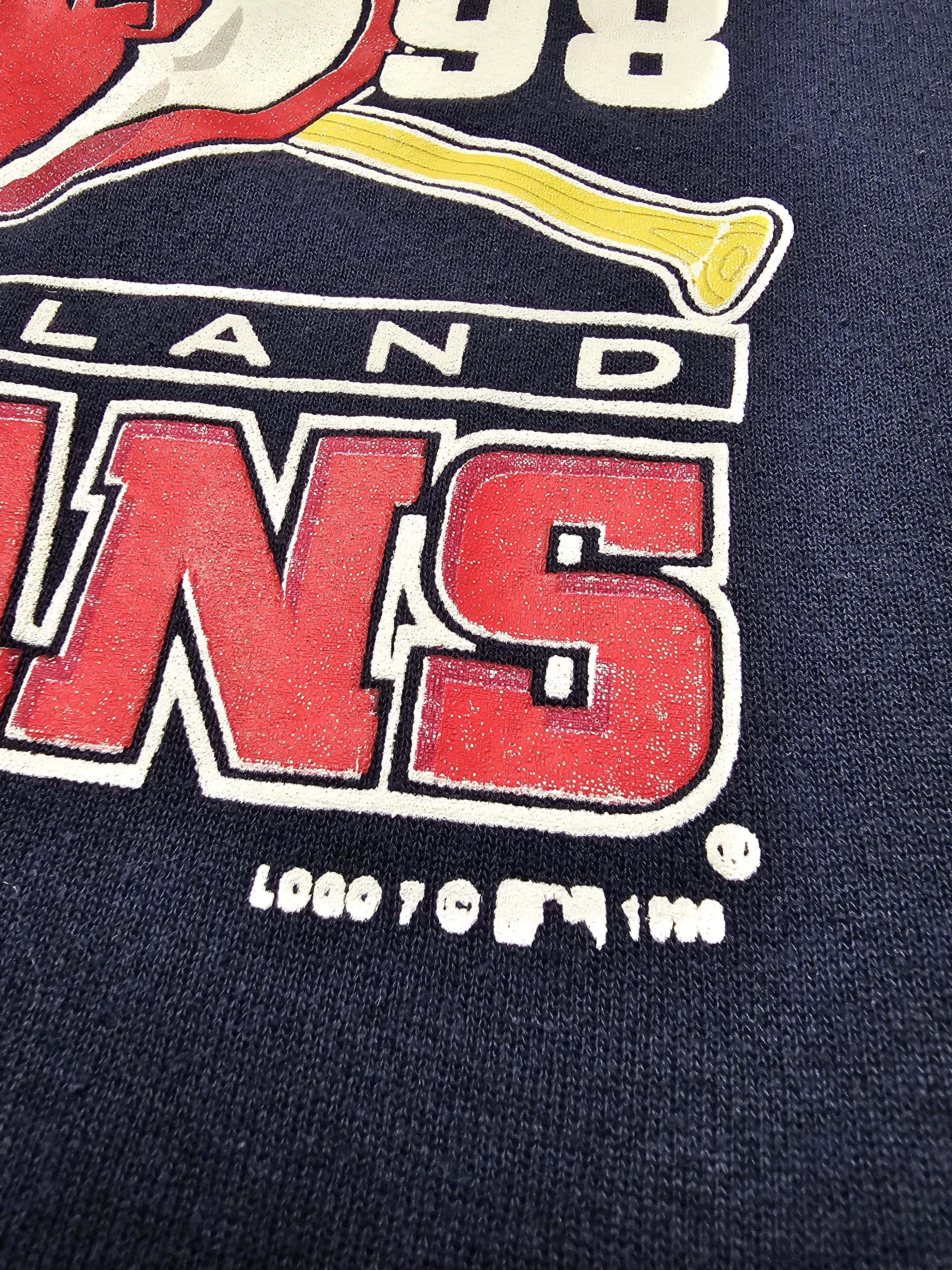 Vintage VINTAGE CLEVELAND INDIANS CHAMPIONS 1998 BASEBALL SWEATSHIRT Size US L / EU 52-54 / 3 - 5 Thumbnail