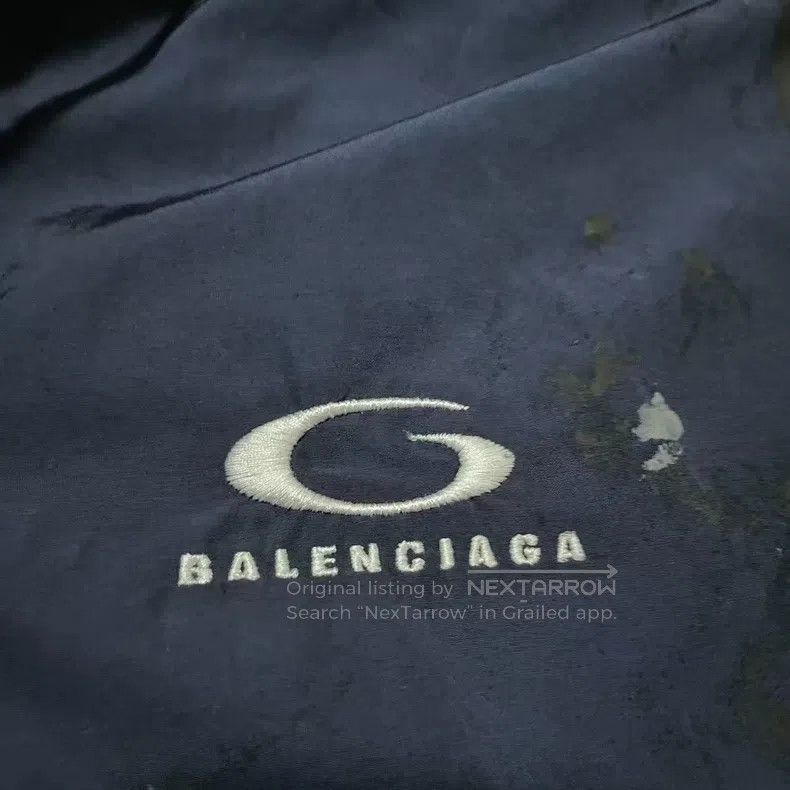 Balenciaga Balenciaga Splatter Distressed Hooded Sports Jacket with Z Size US XS / EU 42 / 0 - 4 Thumbnail