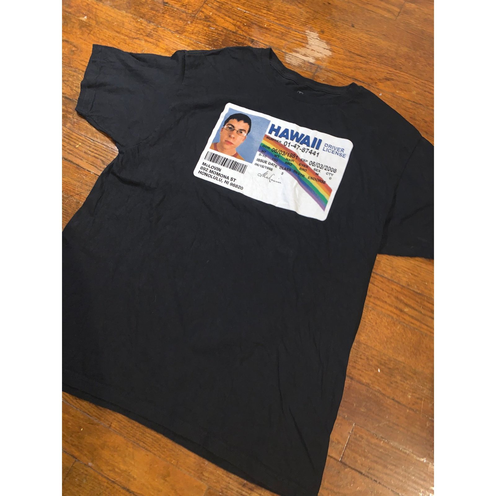 Other Superbad McLovin License T Shirt Black Large Ripple Junction Size US L / EU 52-54 / 3 - 3 Thumbnail