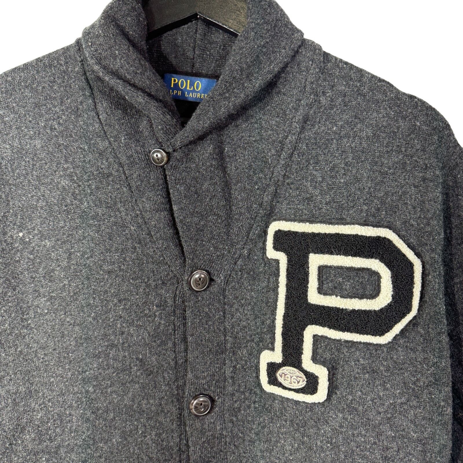 Polo Ralph Lauren Polo Ralph Lauren Varsity Patch Collared Cardigan Size US M / EU 48-50 / 2 - 2 Thumbnail