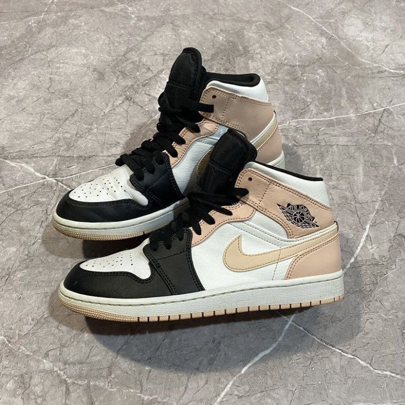 Jordan Brand × Nike NIKE AIR JORDAN 1 MID CRIMSON TINT SNEAKERS PINK Size US 7.5 / EU 40-41 - 1 Thumbnail