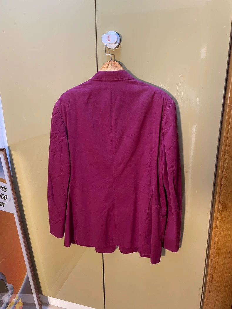 Yohji Yamamoto Yohji Yamamoto size m 90SS Burgundy Show Suit 2501-Nextarro Size 38R - 4 Thumbnail