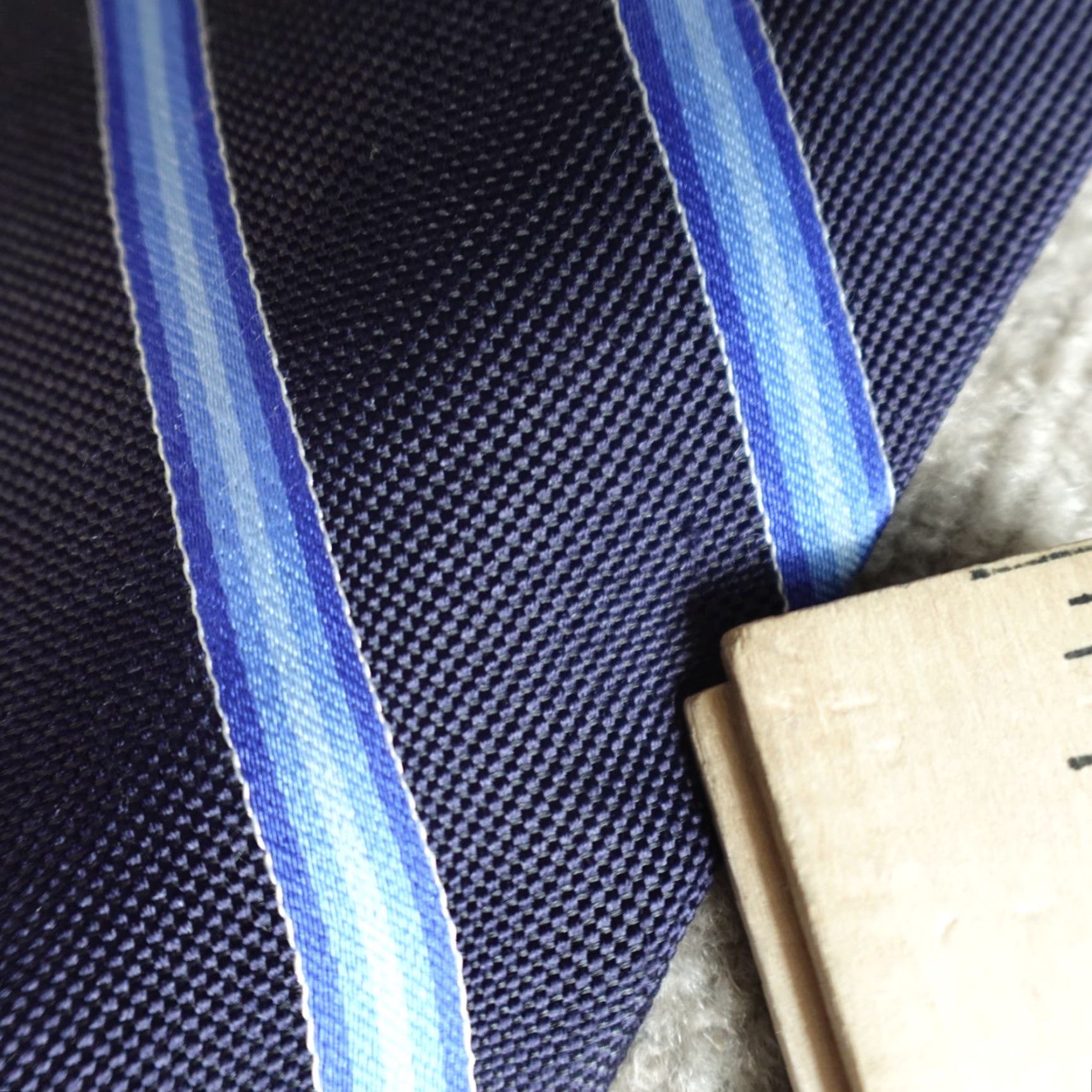 Brooks Brothers Brooks Brothers Tie Blue Striped Repp Regimental Silk Made in USA Size ONE SIZE - 7 Thumbnail