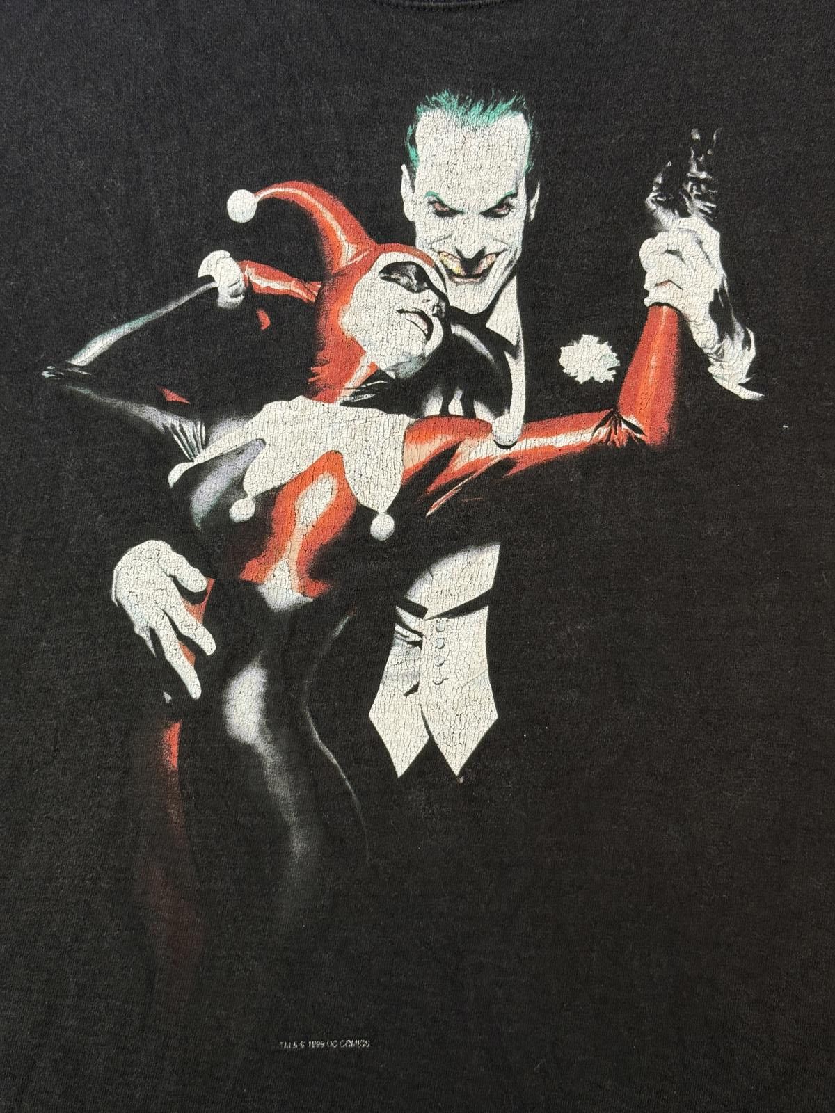 Hanes VTG Graphitti Joker & Harley Quinn T-shirt 1999 DC 3XL Size US XXL / EU 58 / 5 - 3 Thumbnail