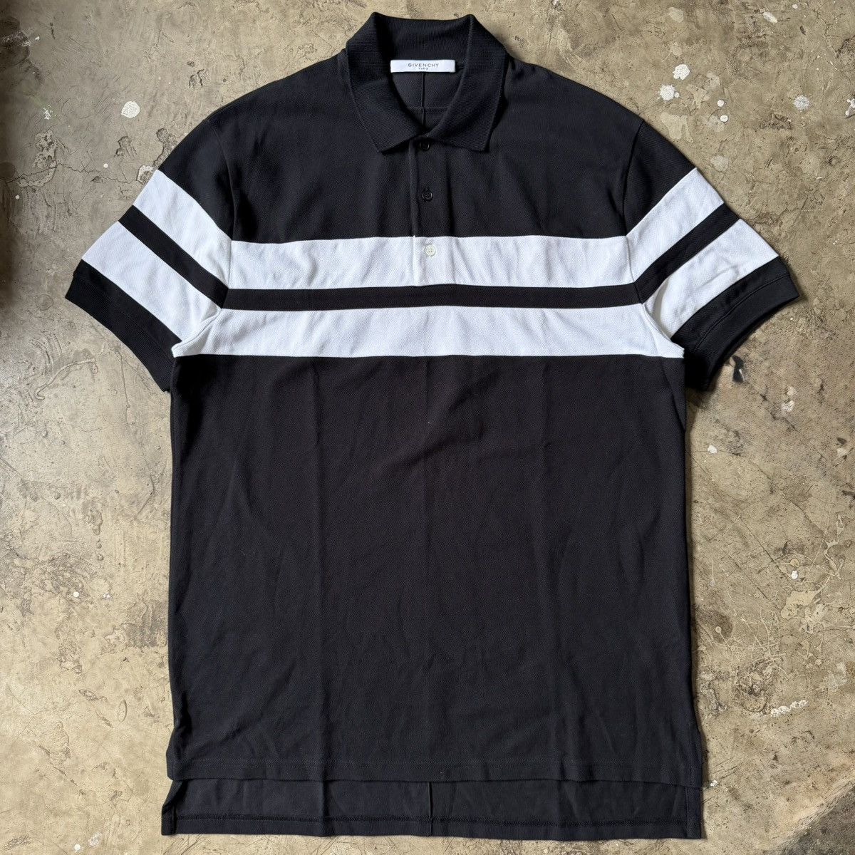 Givenchy Givenchy - Striped Polo Shirt Size US L / EU 52-54 / 3 - 1 Thumbnail