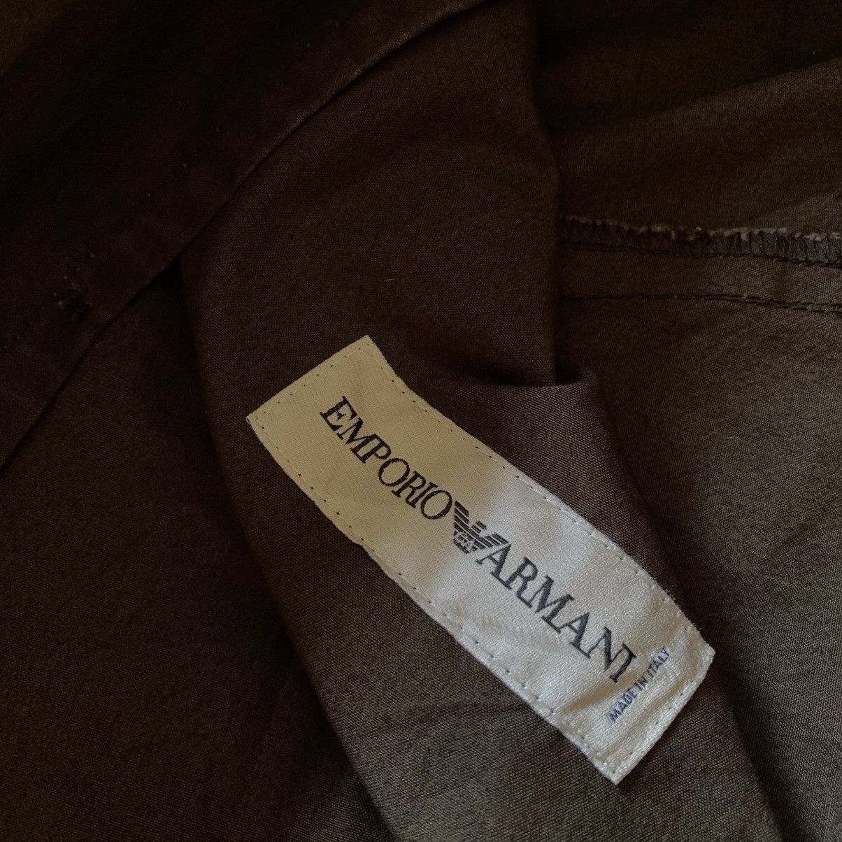 Emporio Armani Vtg 80s Emporio Armani Brown Blazer Double Button Size US M / EU 48-50 / 2 - 7 Thumbnail