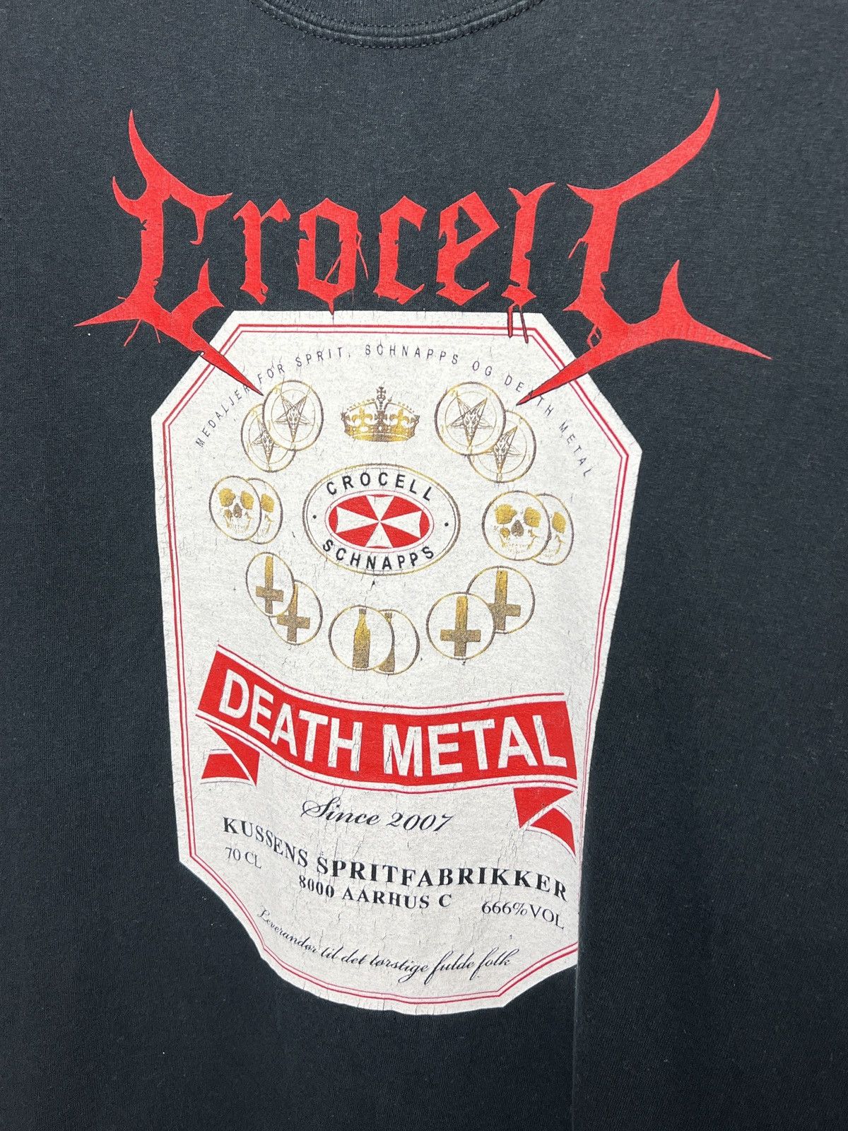 Band Tees y2k crocell death metal t shirt Size US L / EU 52-54 / 3 - 4 Thumbnail