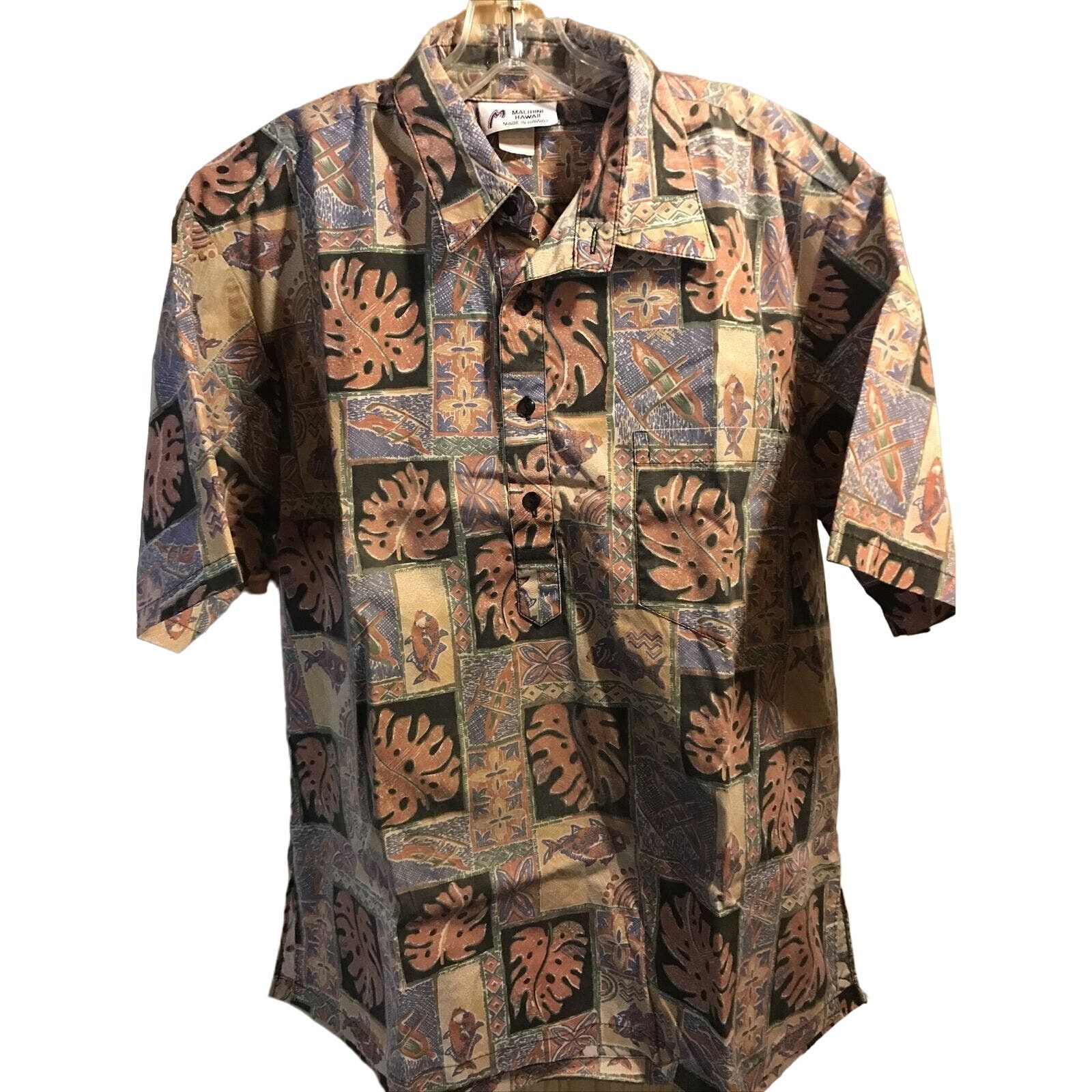 Other Malihini Vintage Men’s L orange Floral Button Hawaiian Shirt Size US L / EU 52-54 / 3 - 1 Thumbnail