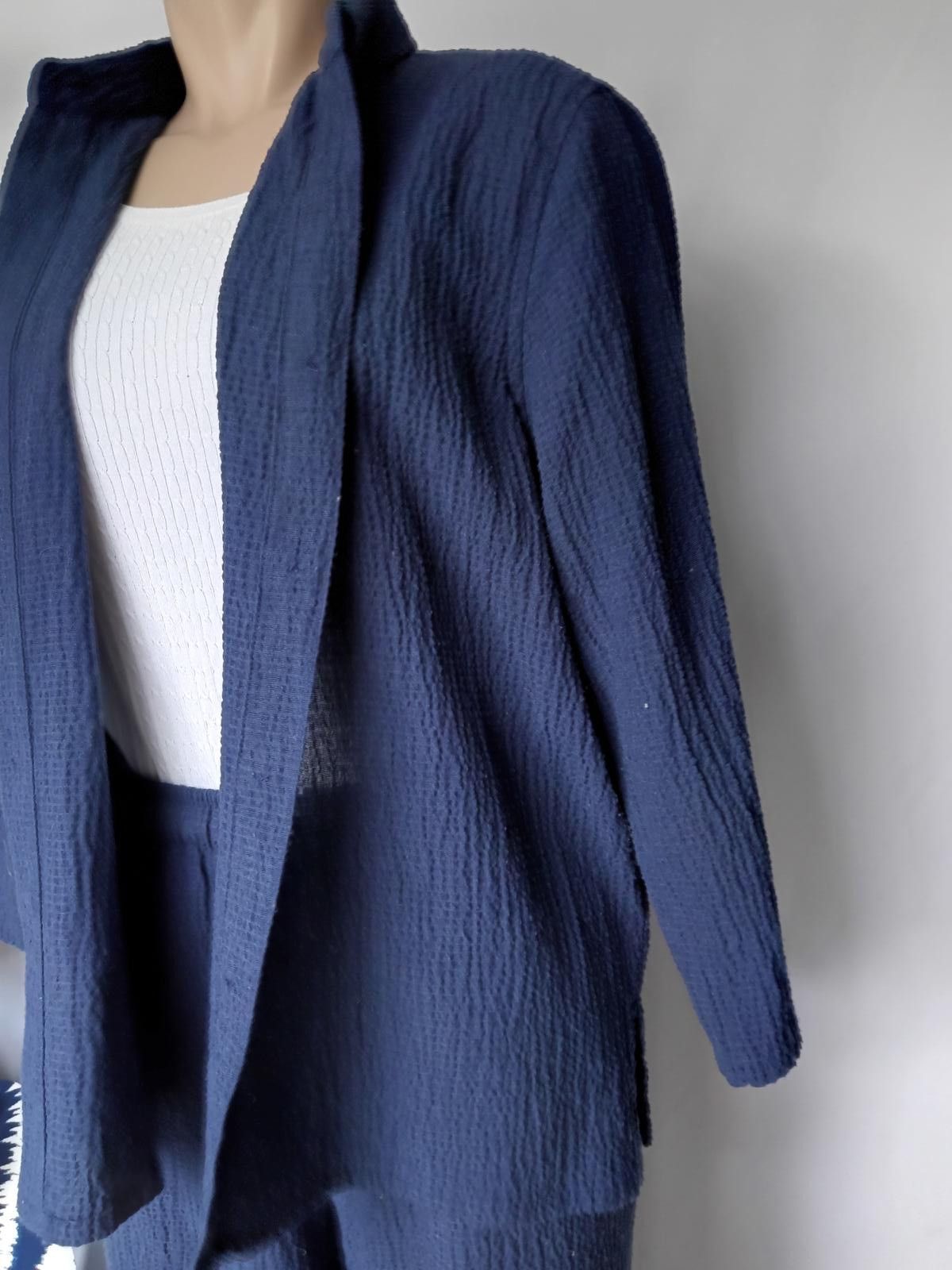Designer Chic Navy Blue Two-Piece Set Size ONE SIZE - 2 Thumbnail