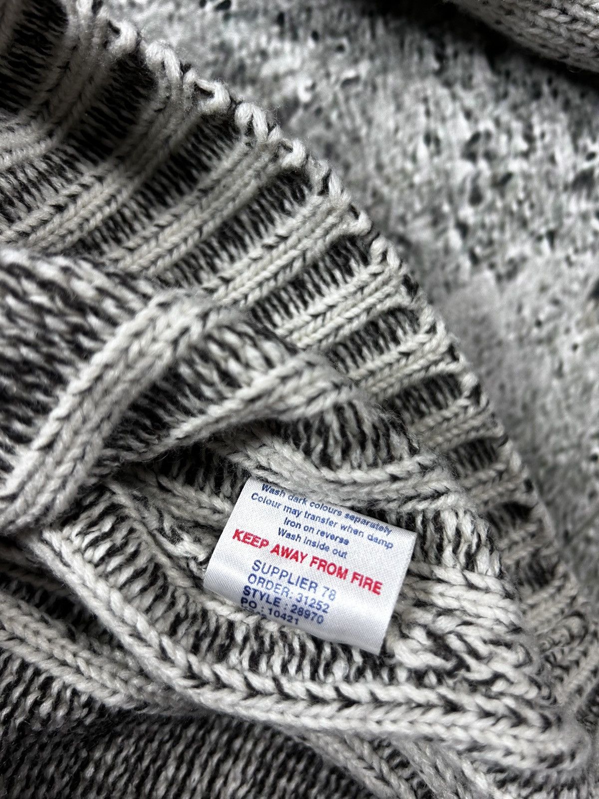 Japanese Brand × Vintage Osaka Tiger sweater white knit vintage Japanese halfzip Size US XL / EU 56 / 4 - 5 Thumbnail